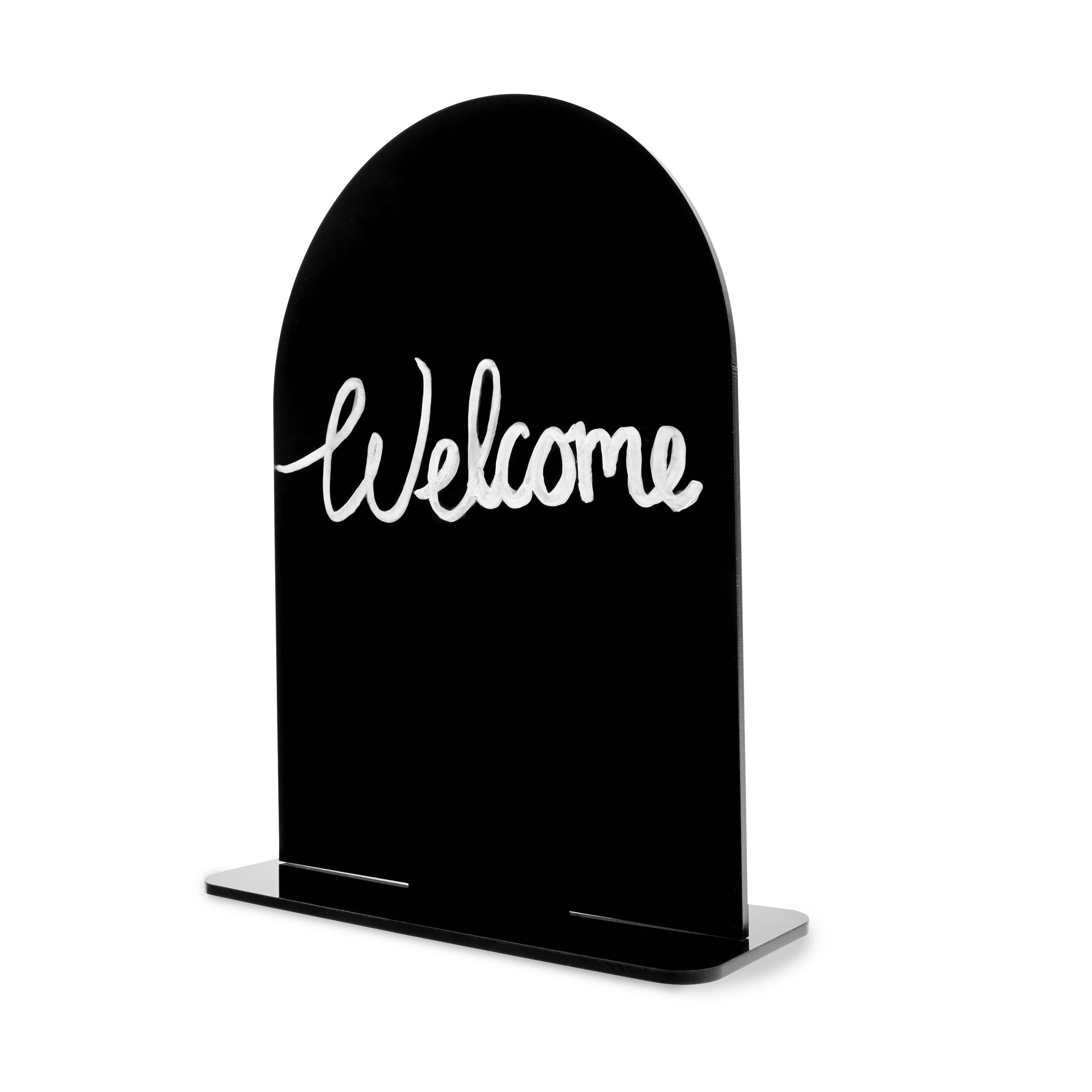 1 4 Piece Black Arch Acrylic Tabletop Sign, 1 of 9