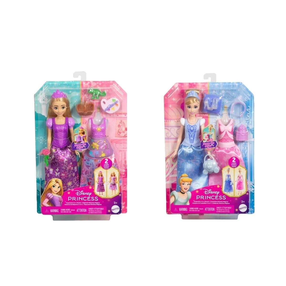 1 Disney Princess 2-in-1 Stories Fashion Doll - Assorted, 1 of 6