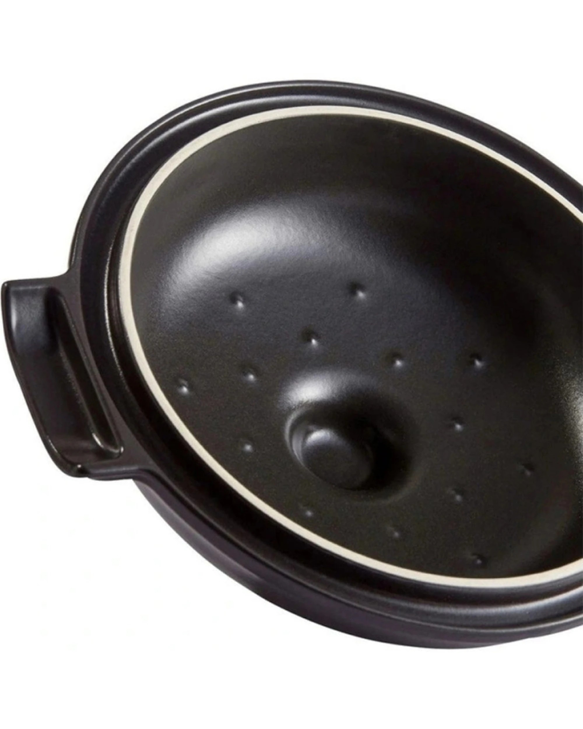 4 Emile Henry Delight Round Casserole Dish Ceramic Cookware Oven Induction 4L Graphite - Black, 4 of 5
