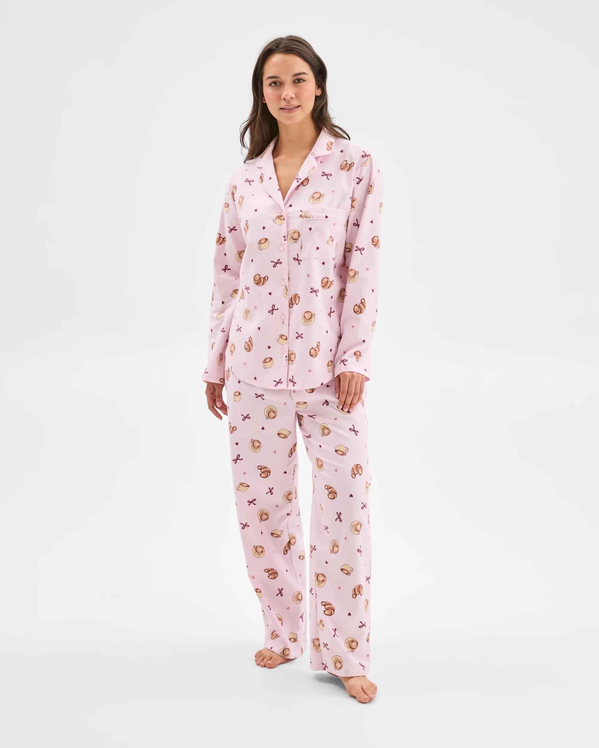 1 Target Woman Australian Cotton Flannelette Pyjama Set CROISSANT, 1 of 6