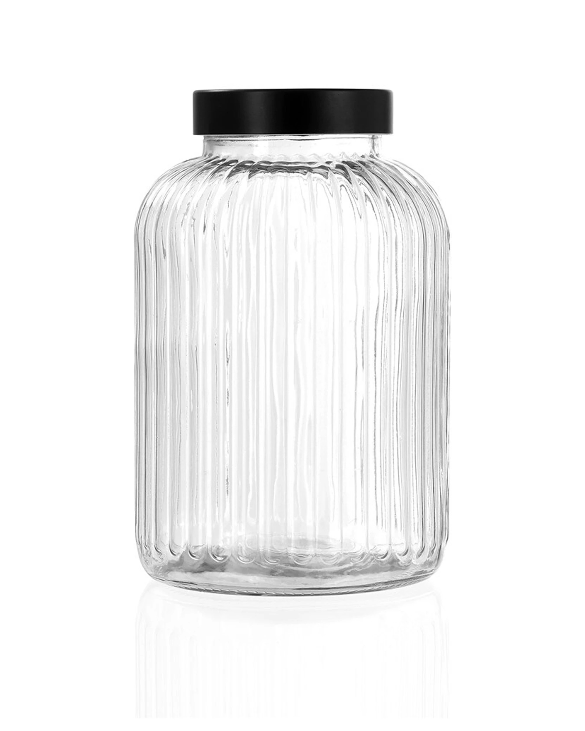 1 Lemon & Lime Brooklyn 5l/26cm Glass Jar Container Food Storage W/ Lid Clear
 - Clear, 1 of 5