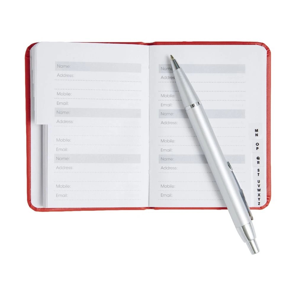 3 J.Burrows Pocket Address Book Red, 3 of 3