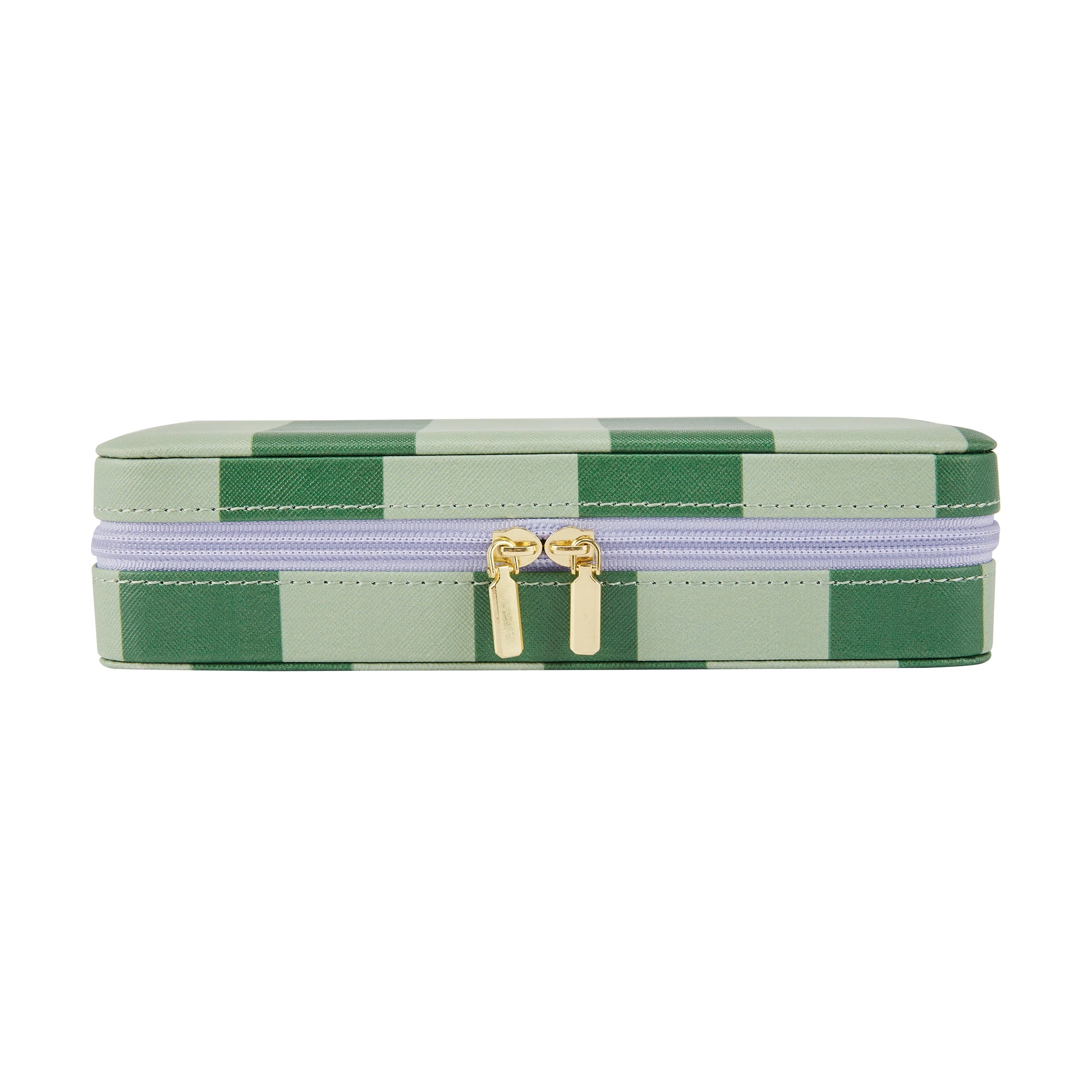2 Green Stripe Jewellery Case, 2 of 6