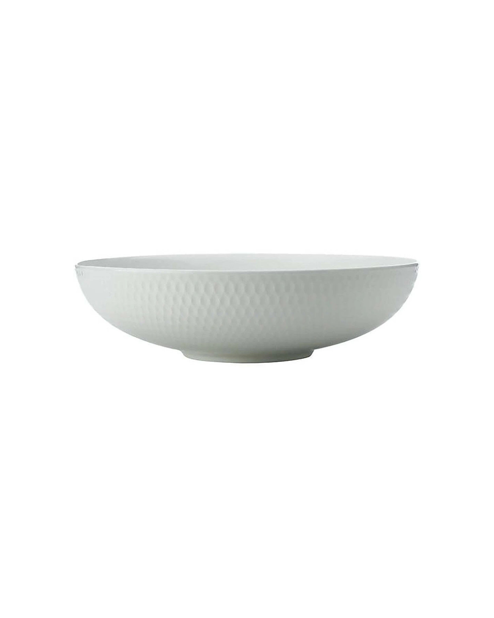 1 Maxwell & Williams Diamonds Round Serving Bowl 28cm Porcelain Serveware
 - White, 1 of 3