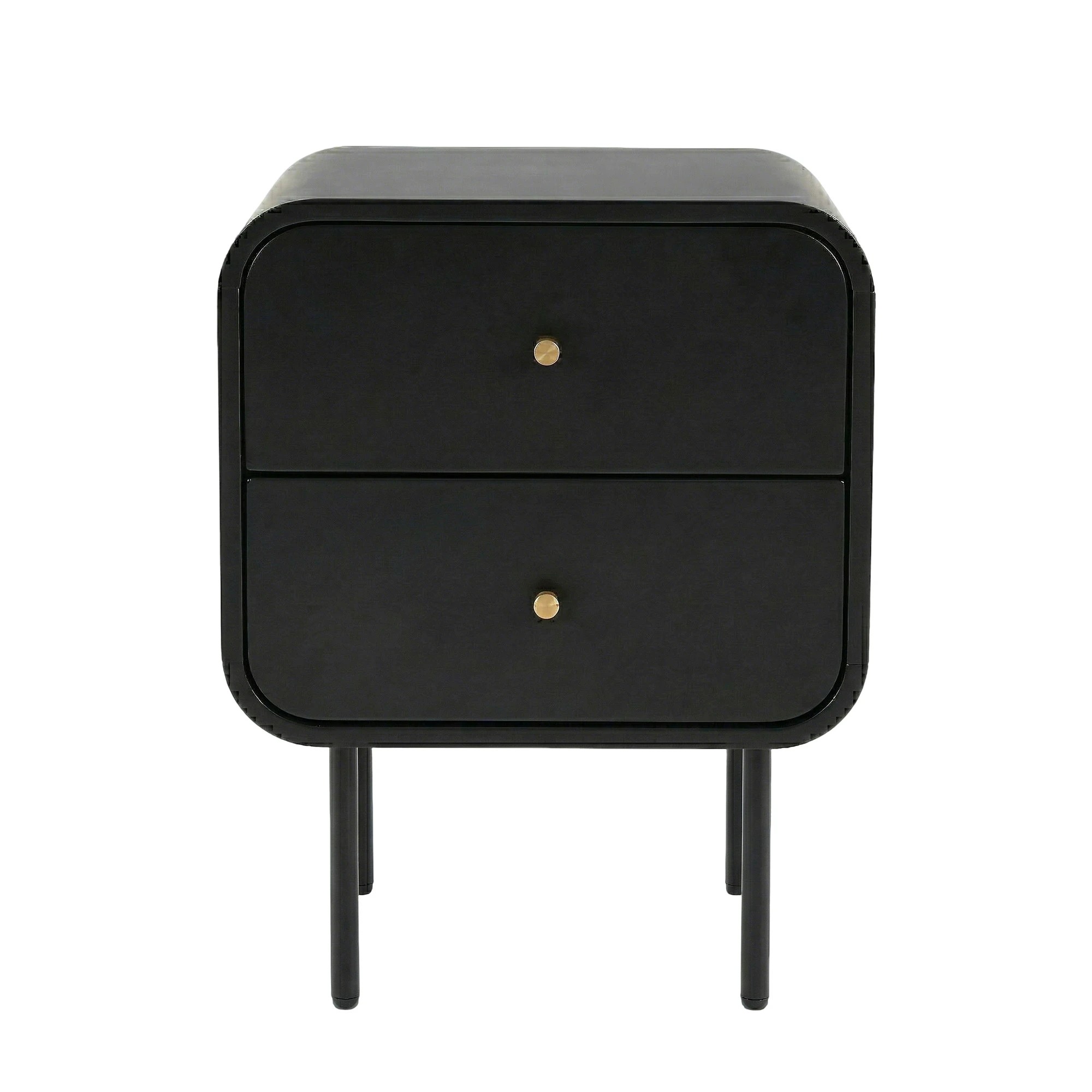 4 Artiss Bedside Table 2 Drawers Side End Table Nightstand - White, 4 of 5