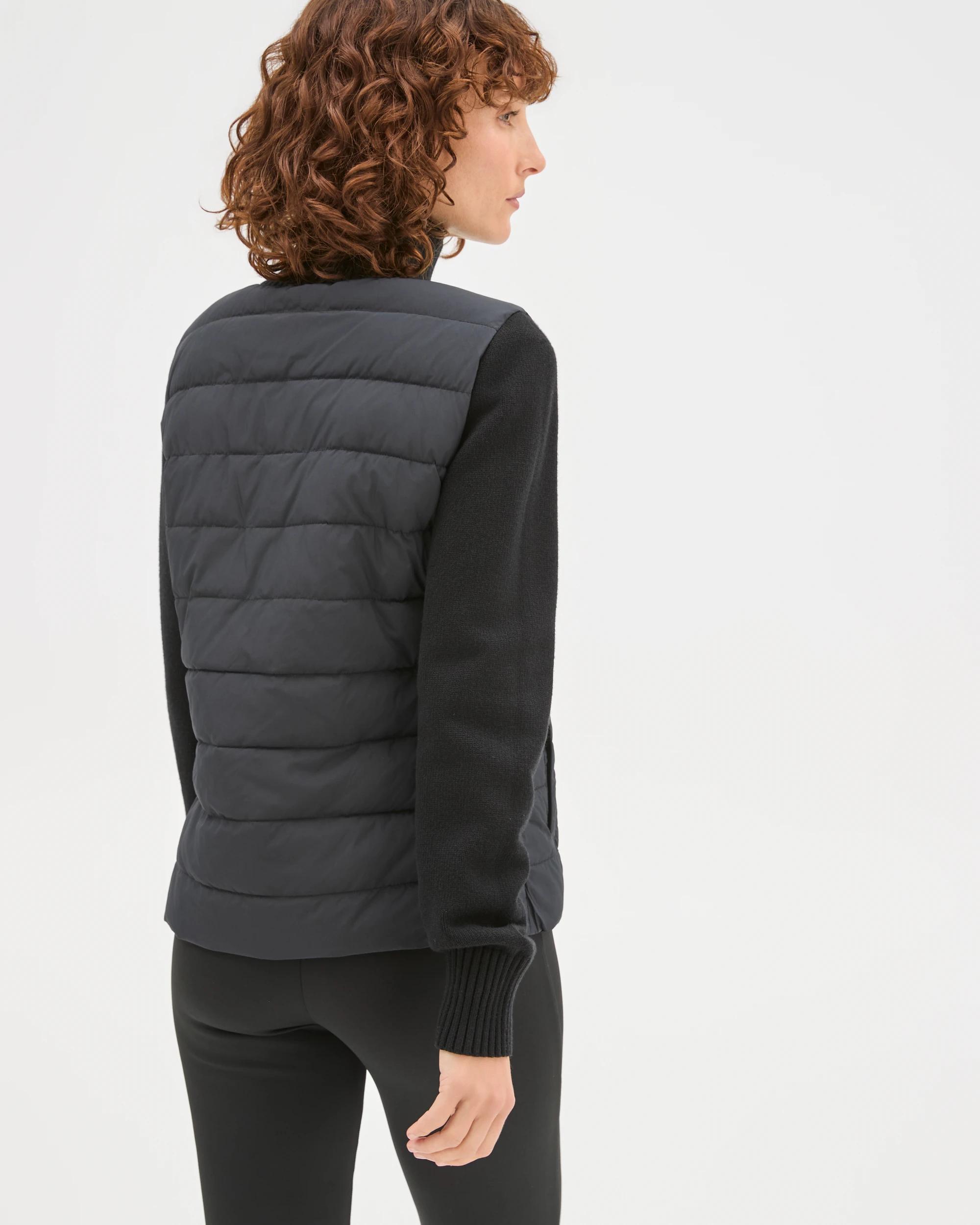4 Target Active Hybrid Knit Puffer Jacket BLACK, 4 of 6