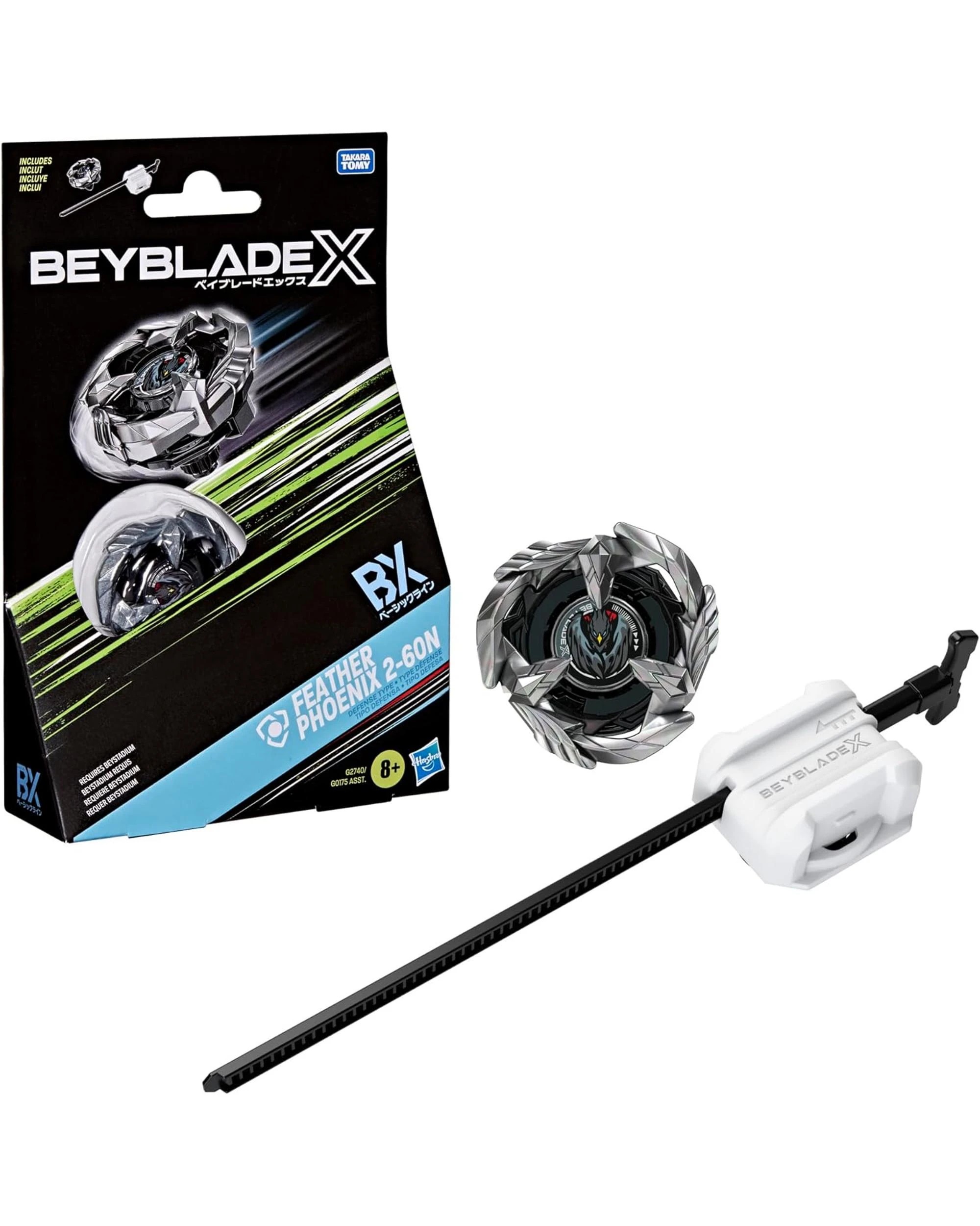 1 Beyblade X BX Starter Pack Feather Phoenix 2-60N, 1 of 4