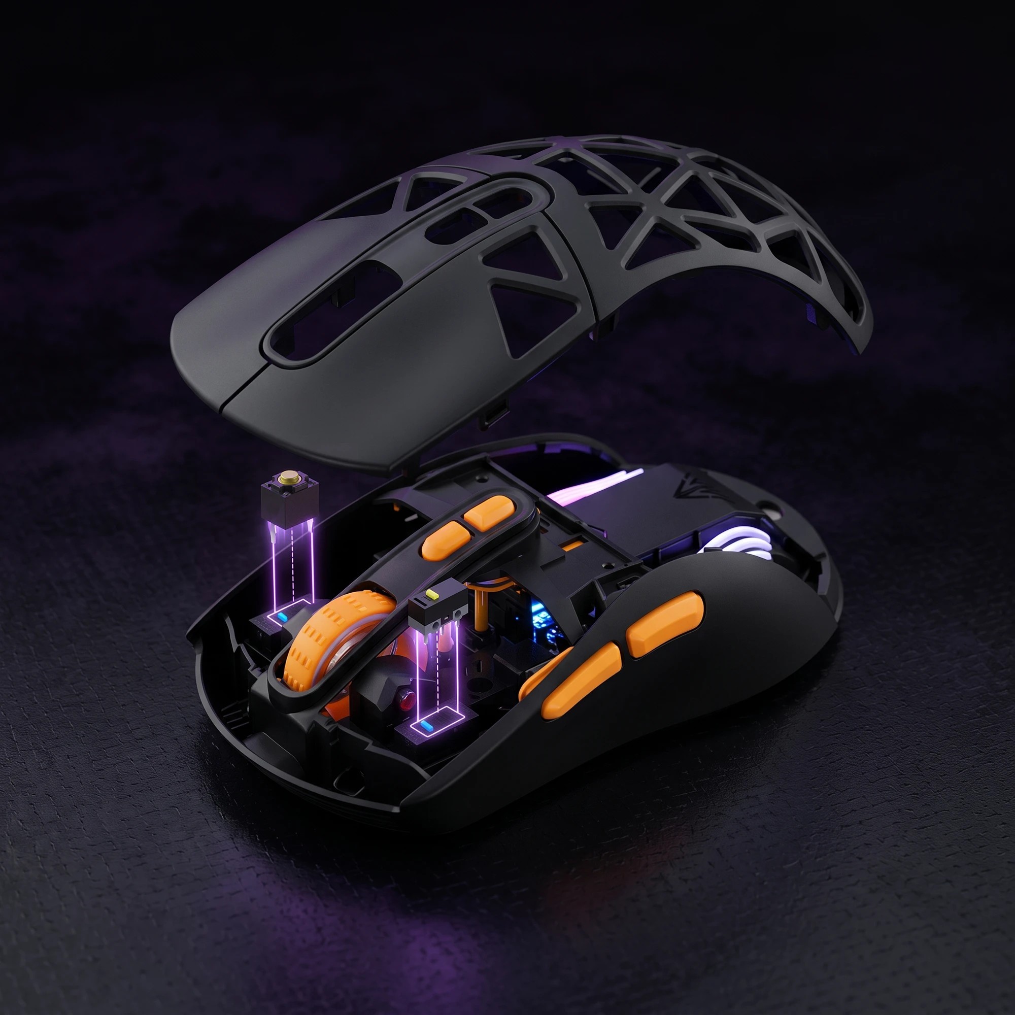 8 Solakaka SM802 Pro Tri-Mode Gaming Mouse RGB 24000 DPI Hotswap - Black, 8 of 10