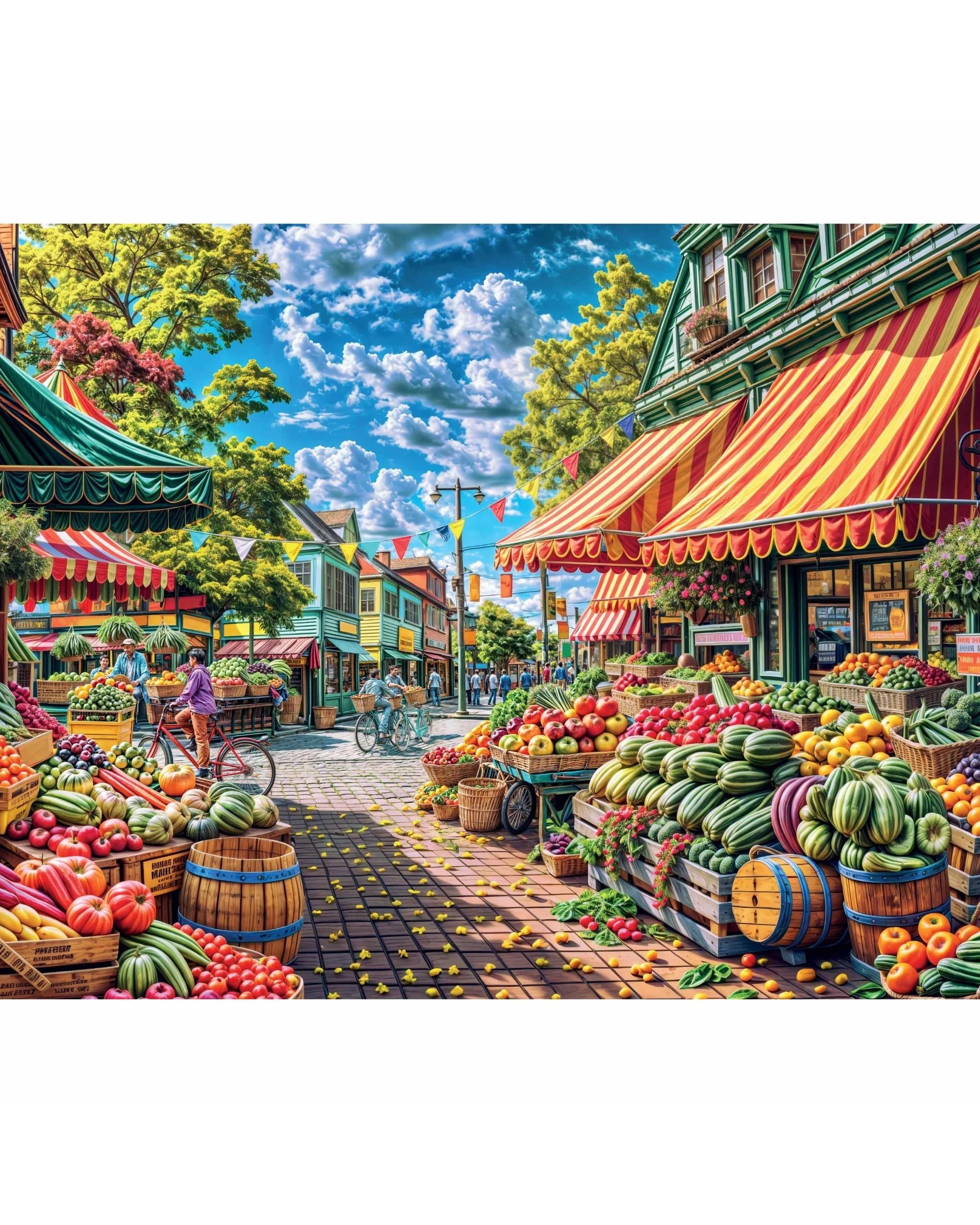 2 Hinkler Mindbogglers Artisan Farmers Market 1000 Piece Puzzle, 2 of 3