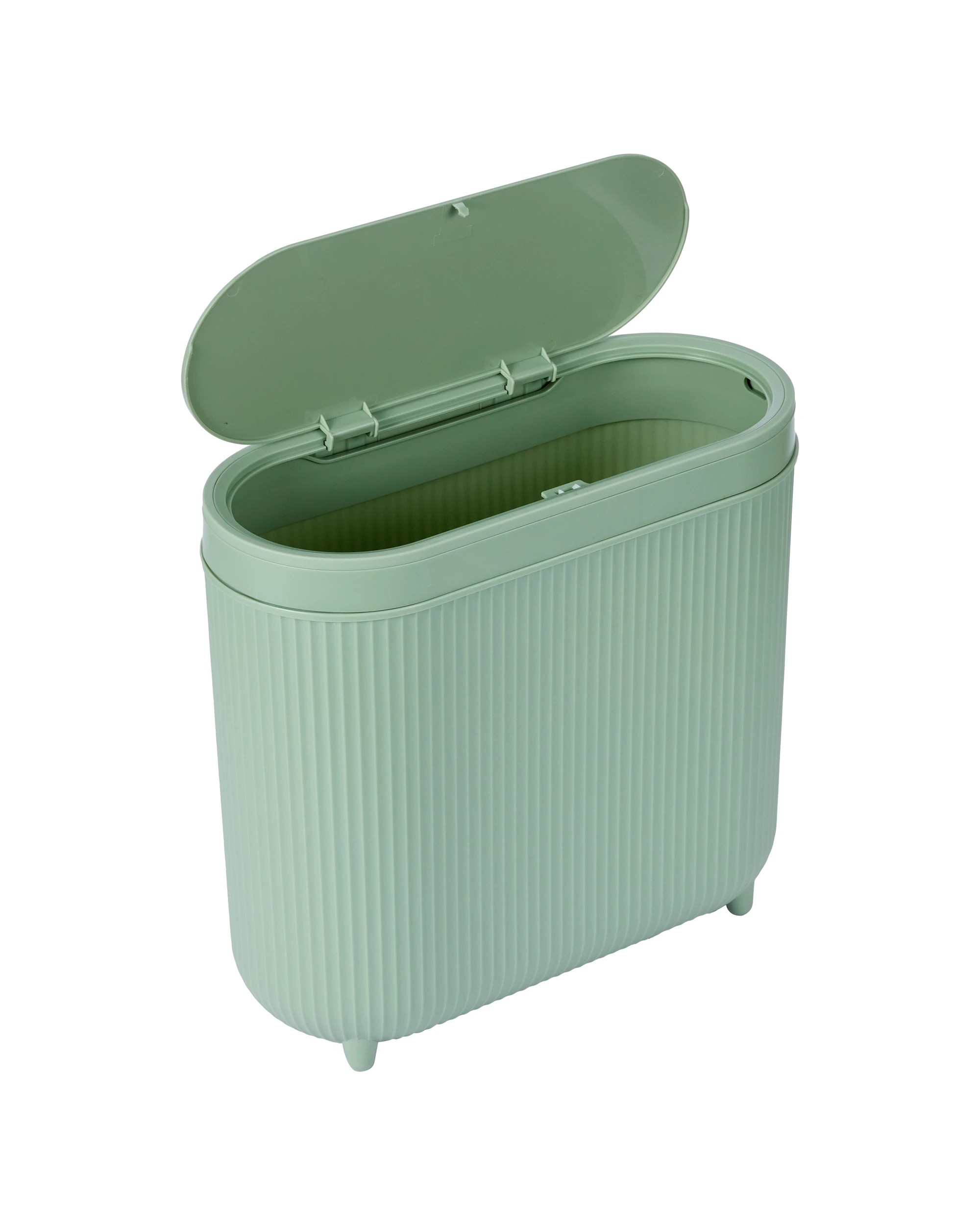 3 8L Push Top Bin - Sage, 3 of 7