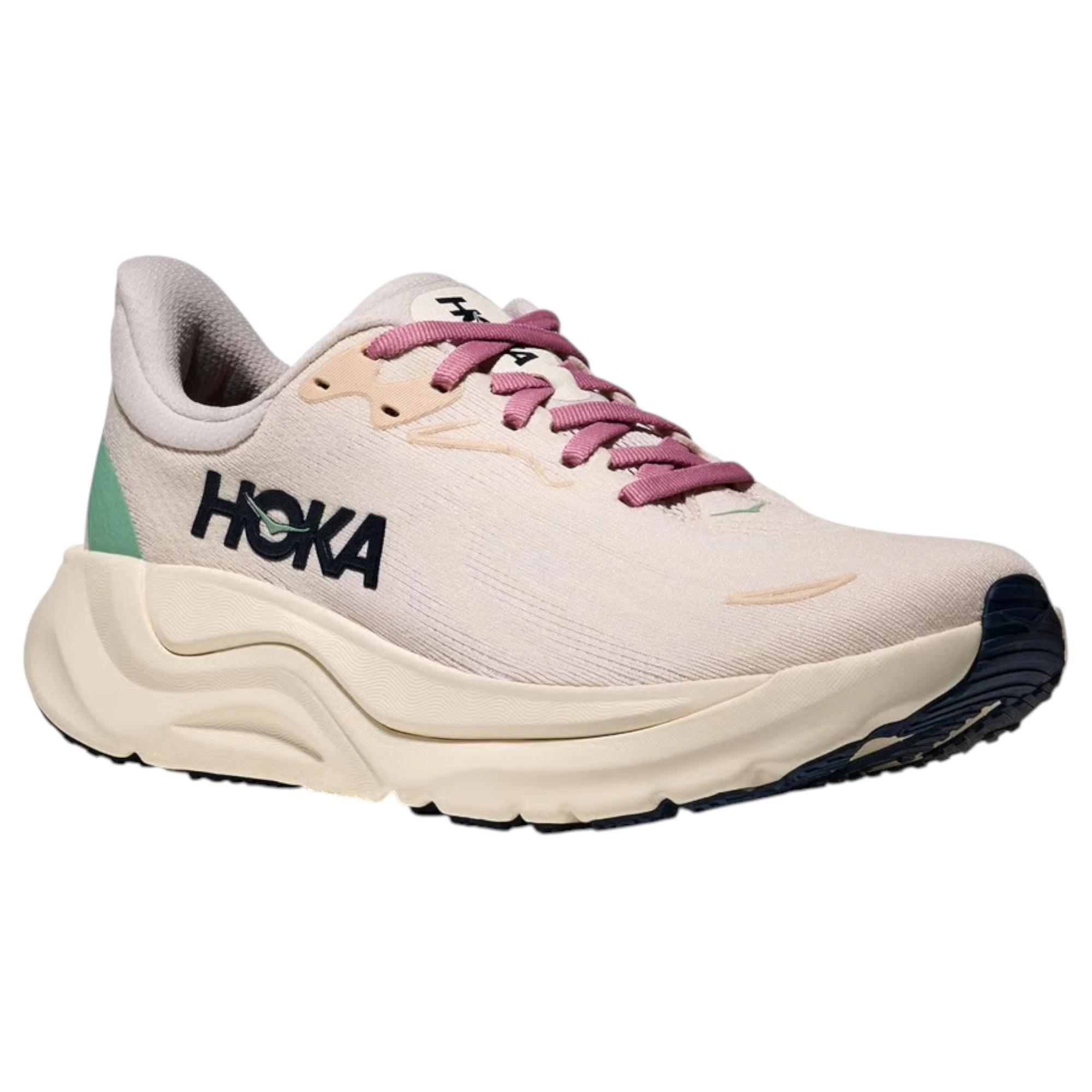 4 Hoka Womens Arahi 8 Athletic Running Shoes ROSE CREAM, 4 of 7