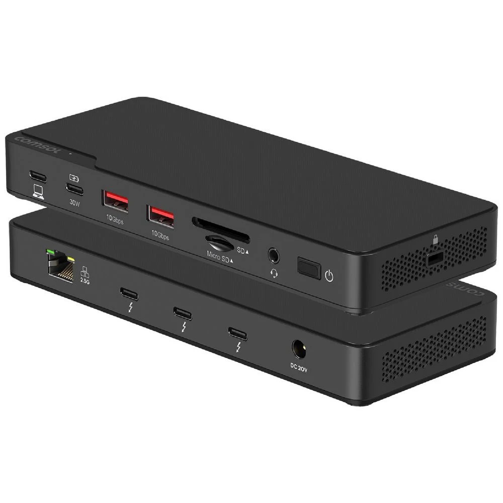 1 Comsol Thunderbolt 4 Dual Monitor Docking Station, 1 of 8