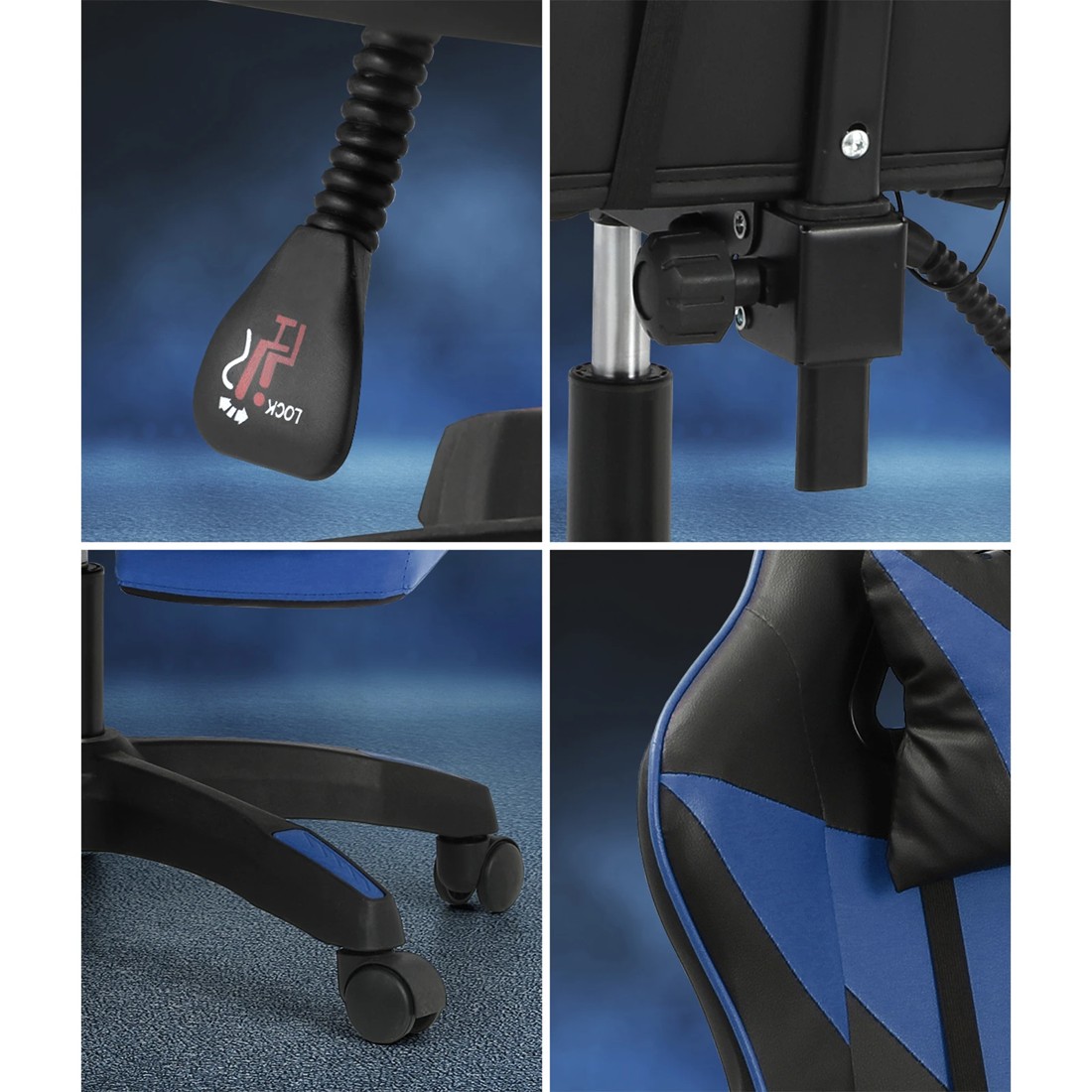 7 Oikiture Massage Gaming Office Chair Recliner
 - Multi, 7 of 10