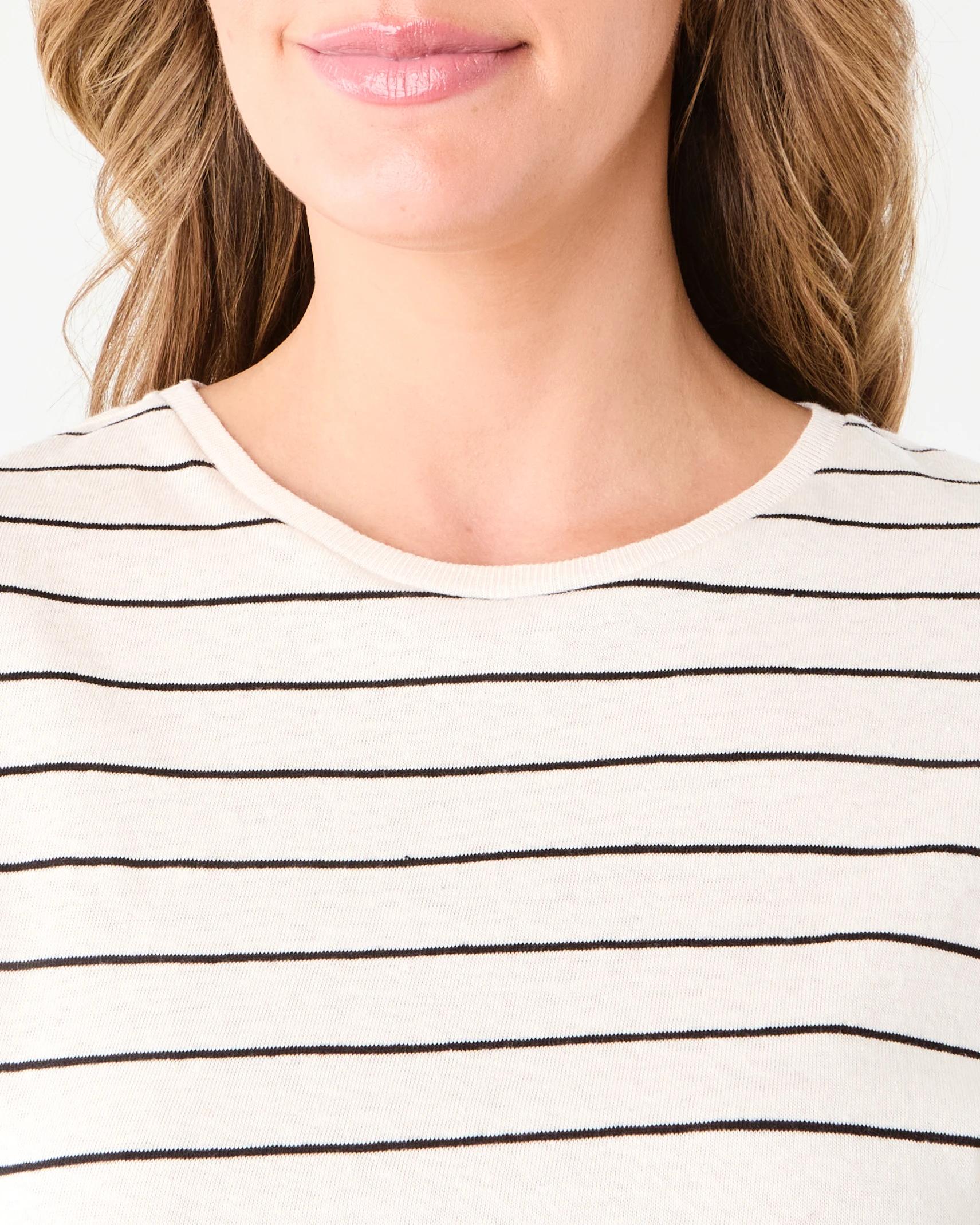 5 Extended Sleeve T-shirt Natstripe, 5 of 6