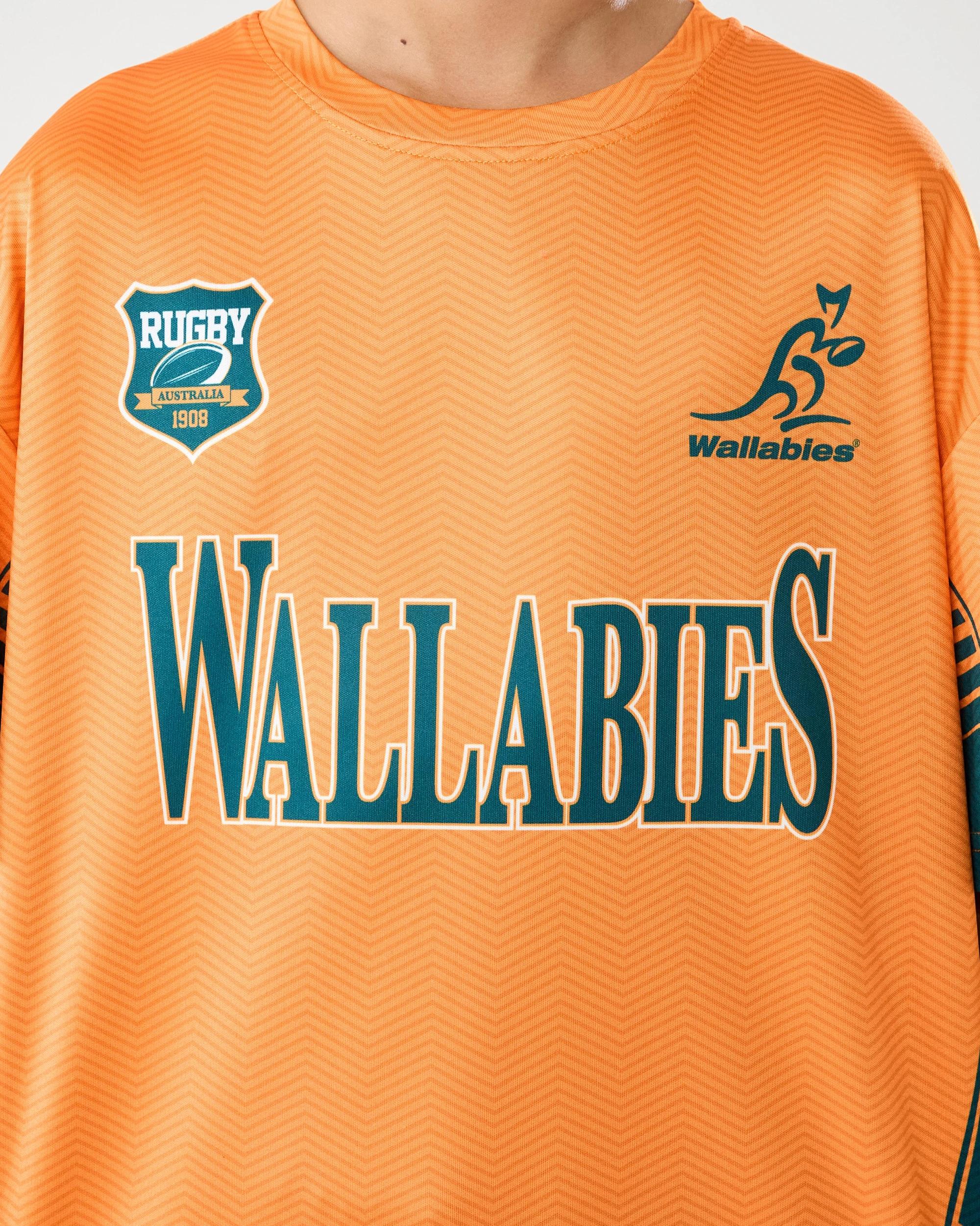 5 Wallabies Rugby Kids T-shirt Yellow, 5 of 9
