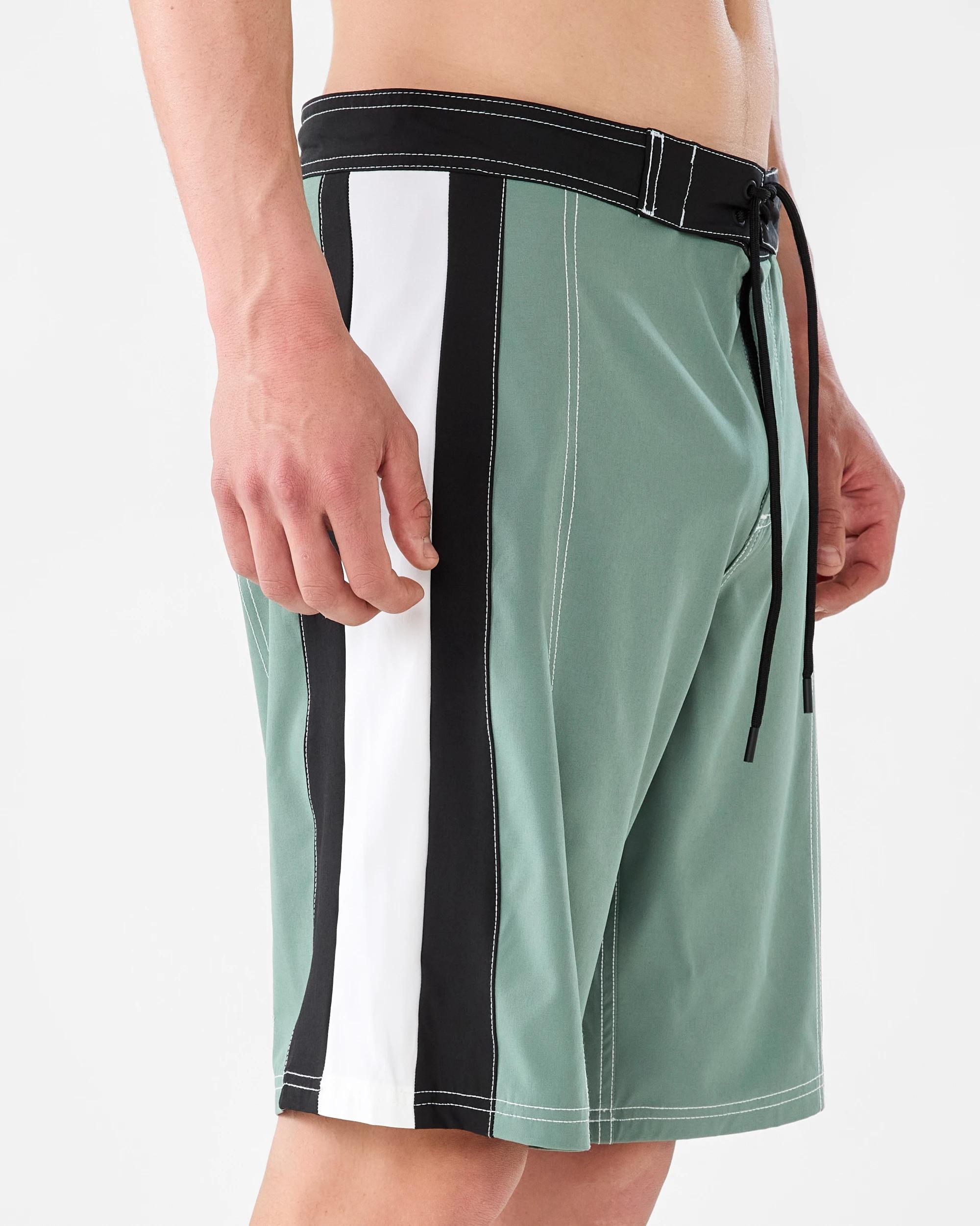 2 Spliced Stretch Swim Boardshorts Grn Agave, 2 of 6