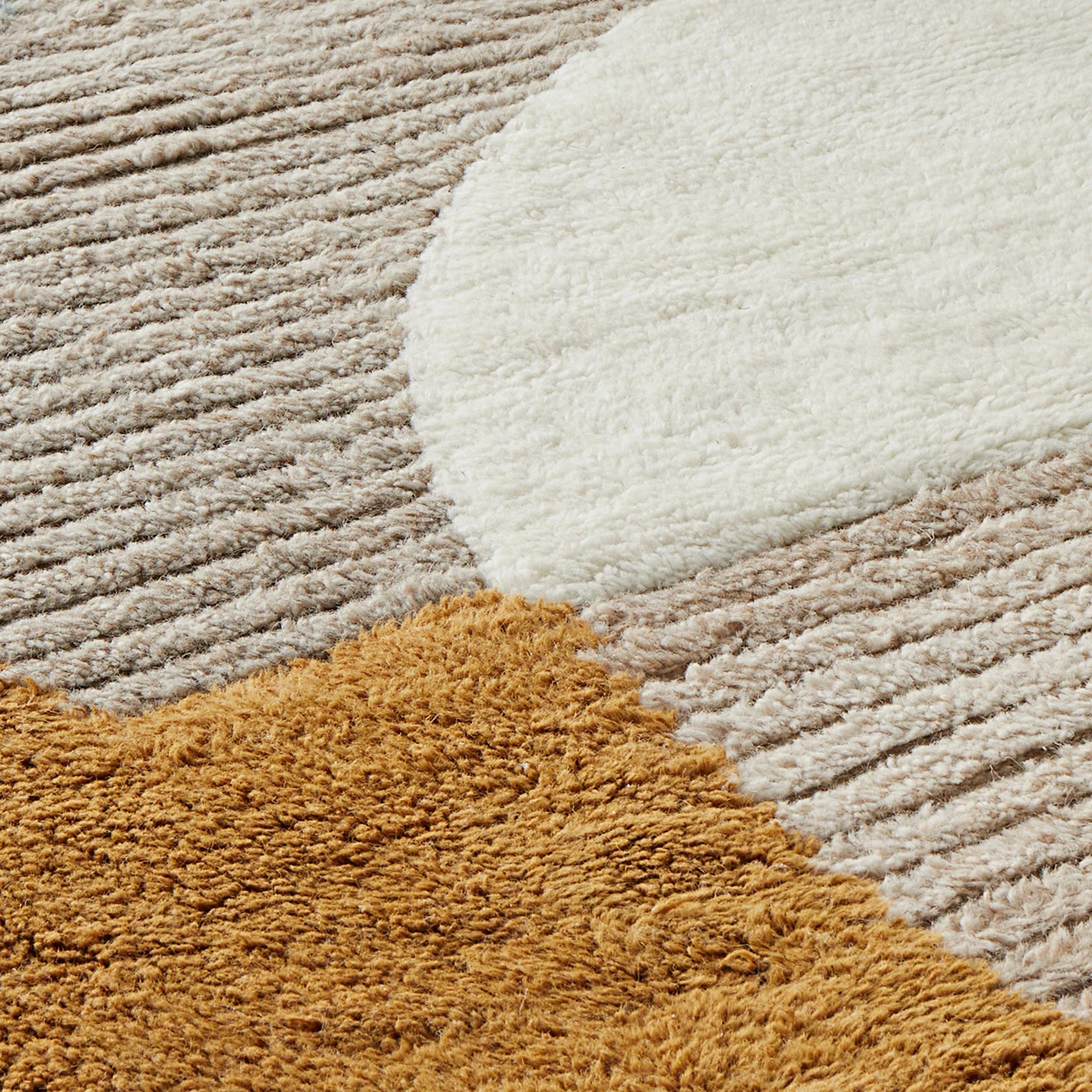 3 Common Ground Rugs Lumina Elroy 290x200cm - Large Wool & Cotton Rug - White, 3 of 6