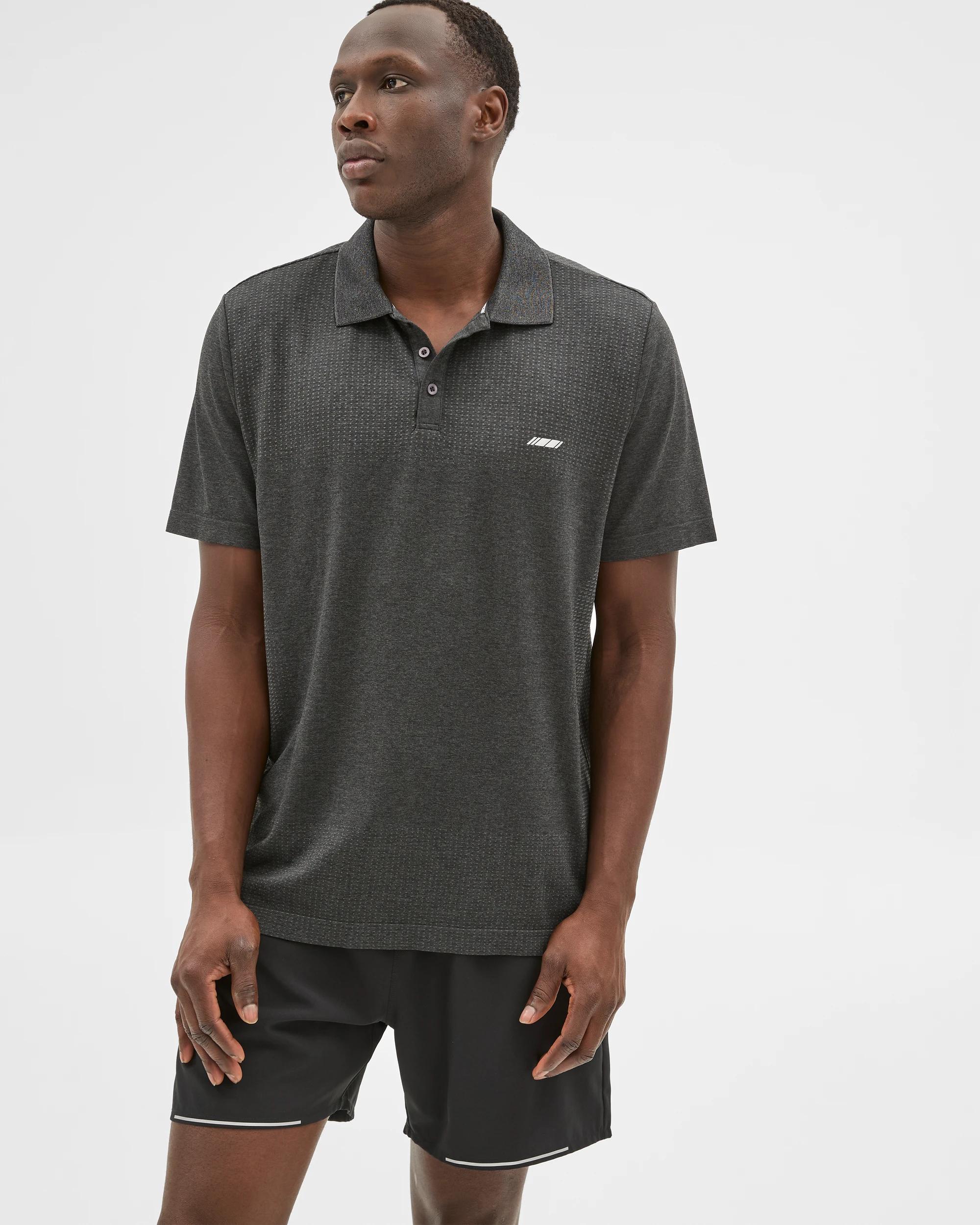 1 Target Active Polo Top BLACK, 1 of 6