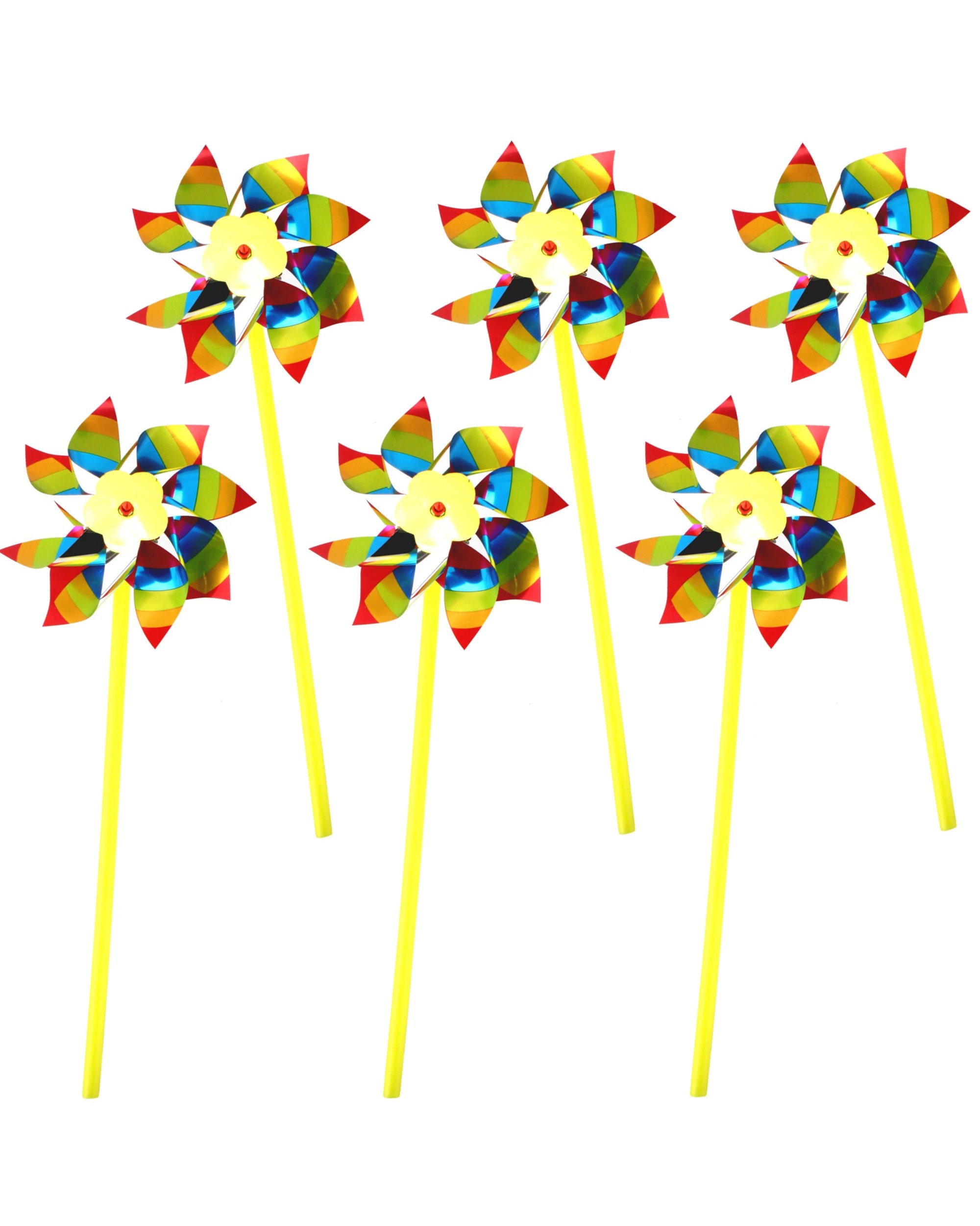 1 Partyrama Rainbow Pinwheels Box of 36, 1 of 1