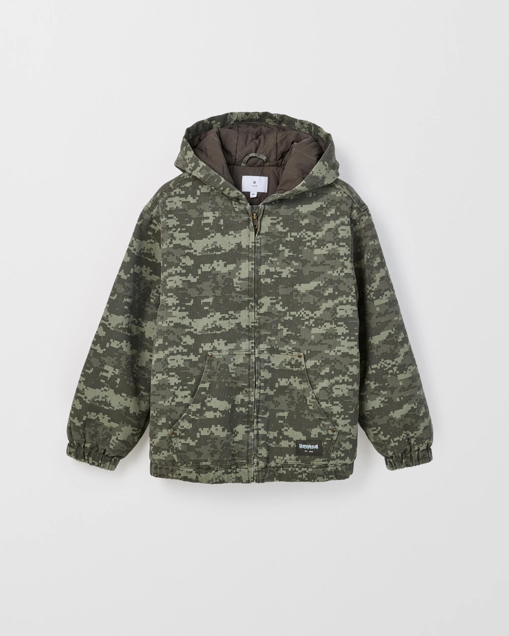 7 Target Kids Australian Cotton Canvas Bomber Jacket CAMO, 7 of 8