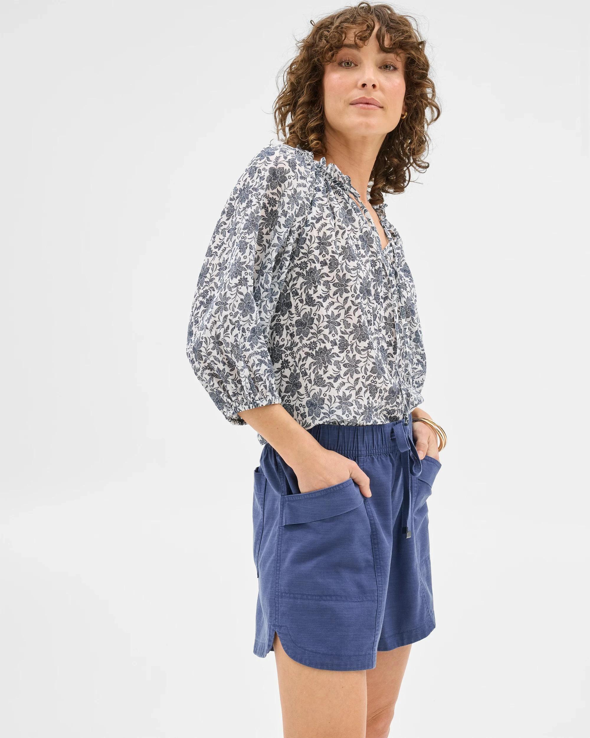 3 Target Slub Seam Detail Shorts INDIGO BLUE, 3 of 7