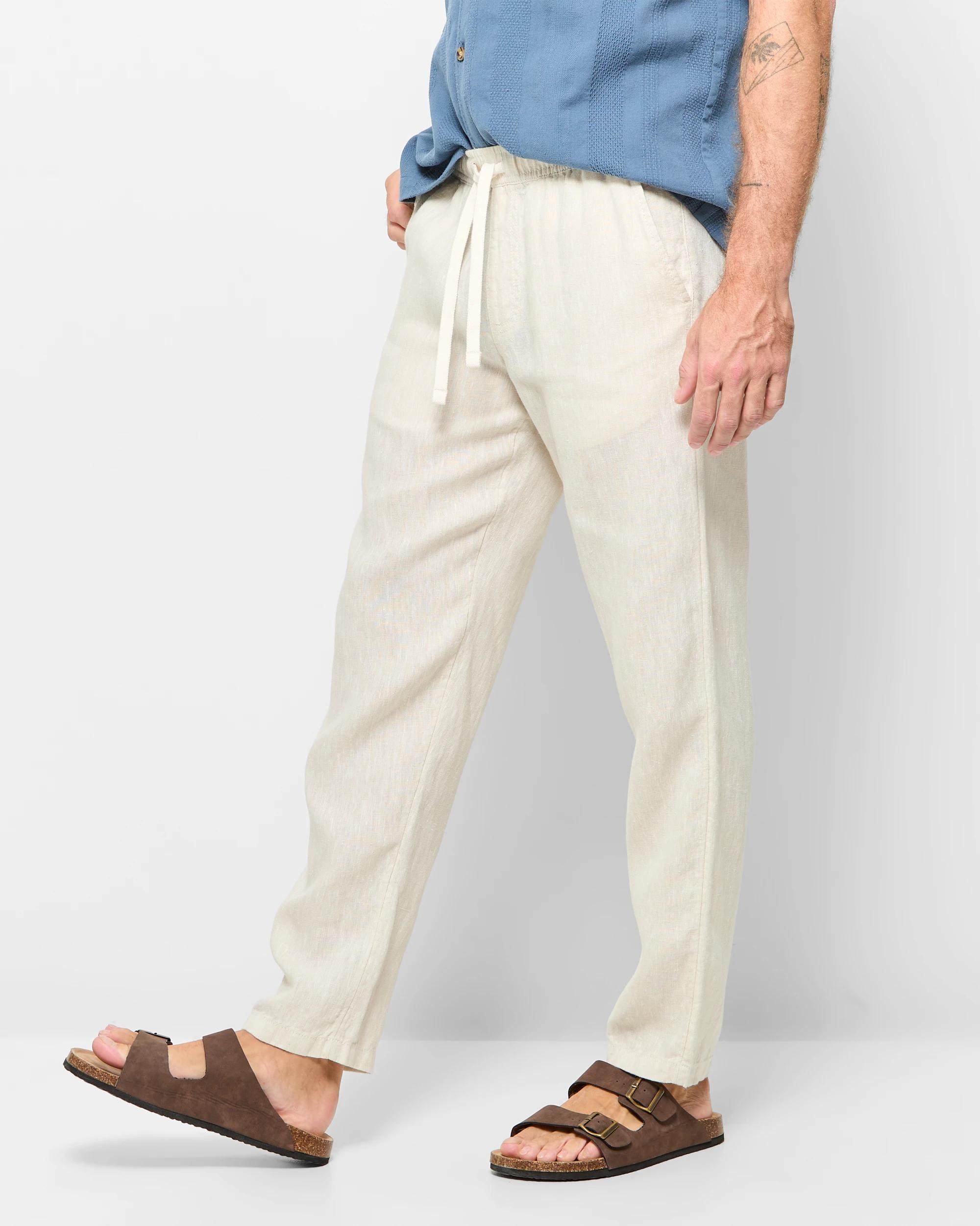 3 Target European Linen Pants LIGHT STONE, 3 of 5
