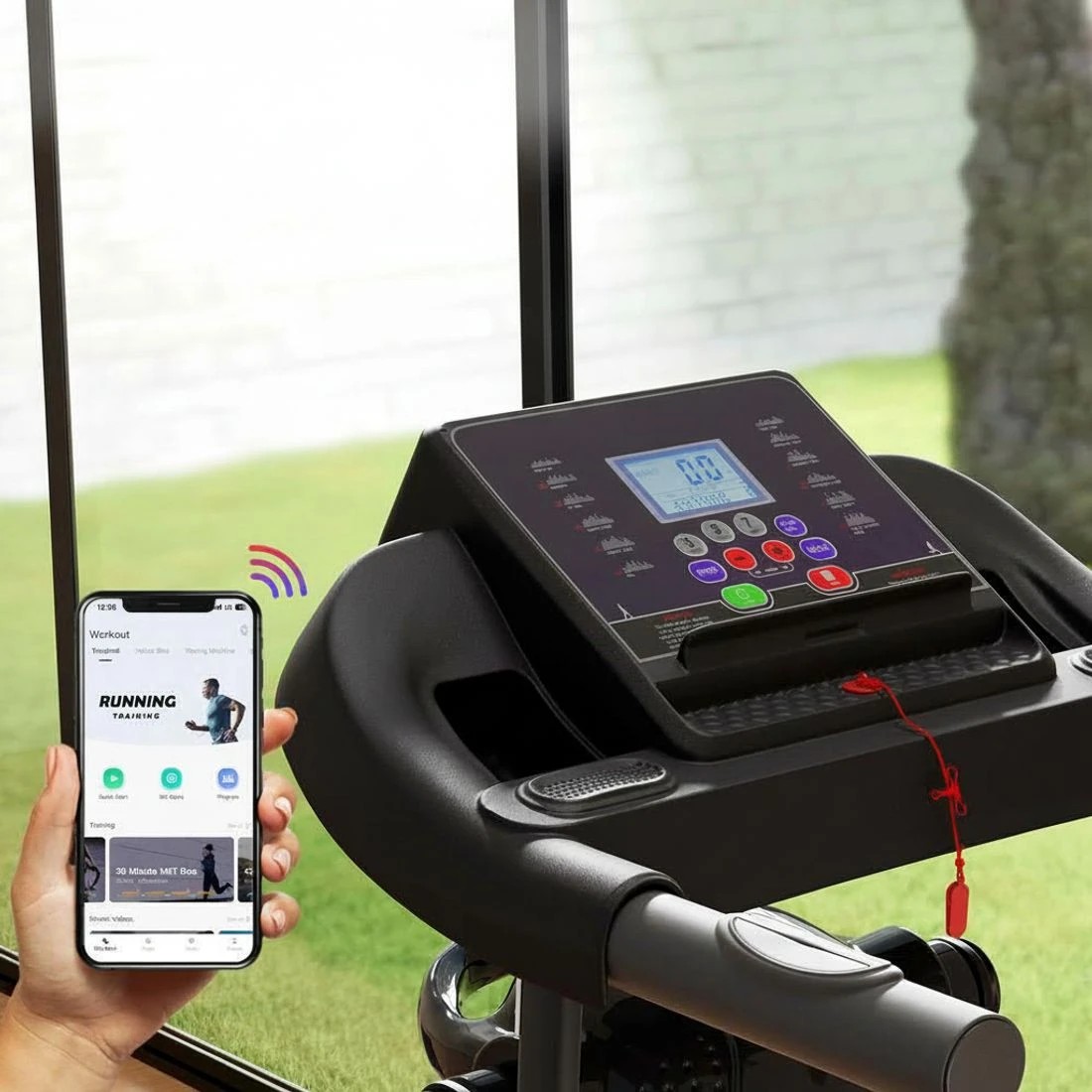 5 Everfit Treadmill Electric Home Gym Fitness Exercise Machine w/ Massager - Black, 5 of 7