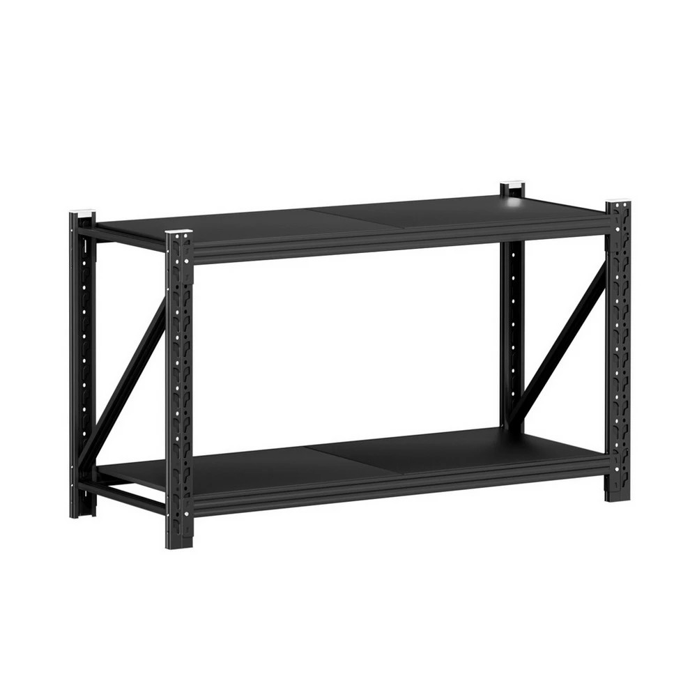 1 Giantz 1.5Mx0.9M Garage Shelving Workbench Warehouse Rack - Black, 1 of 6