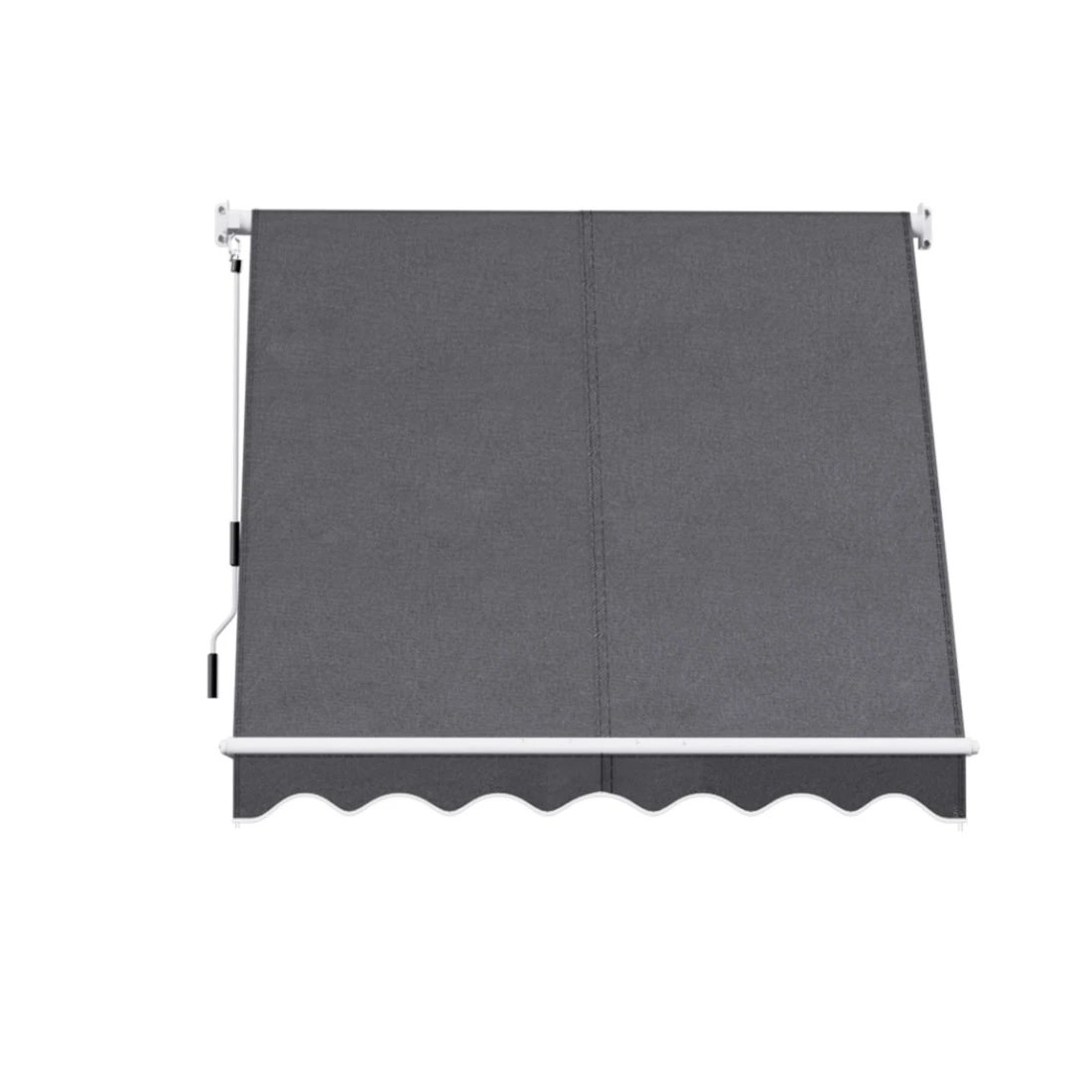 3 Instahut Retractable Fixed Pivot Arm Window Awning Outdoor Blinds 2.1X2.1M - Grey, 3 of 6