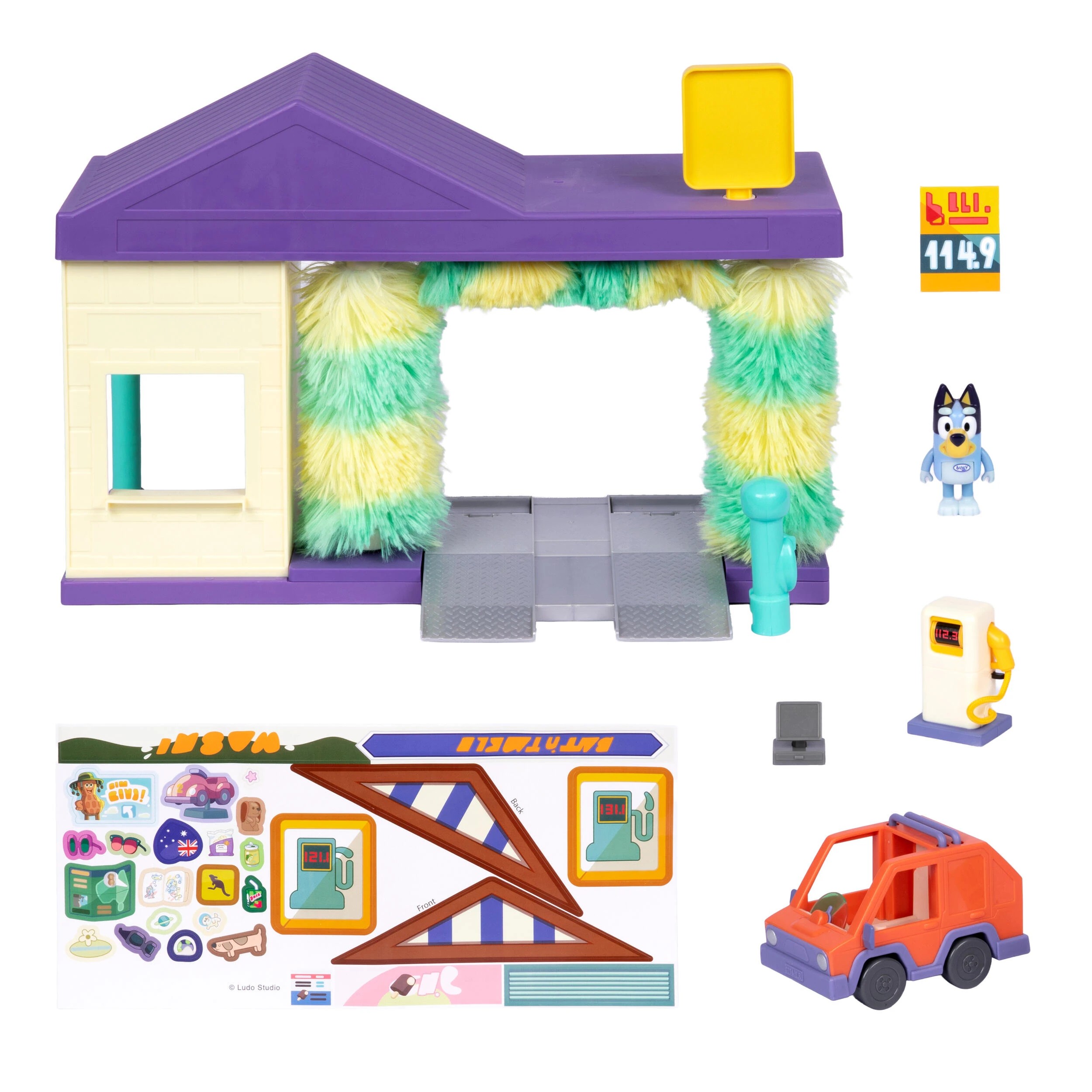7 Bluey Car Wash Playset, 7 of 8