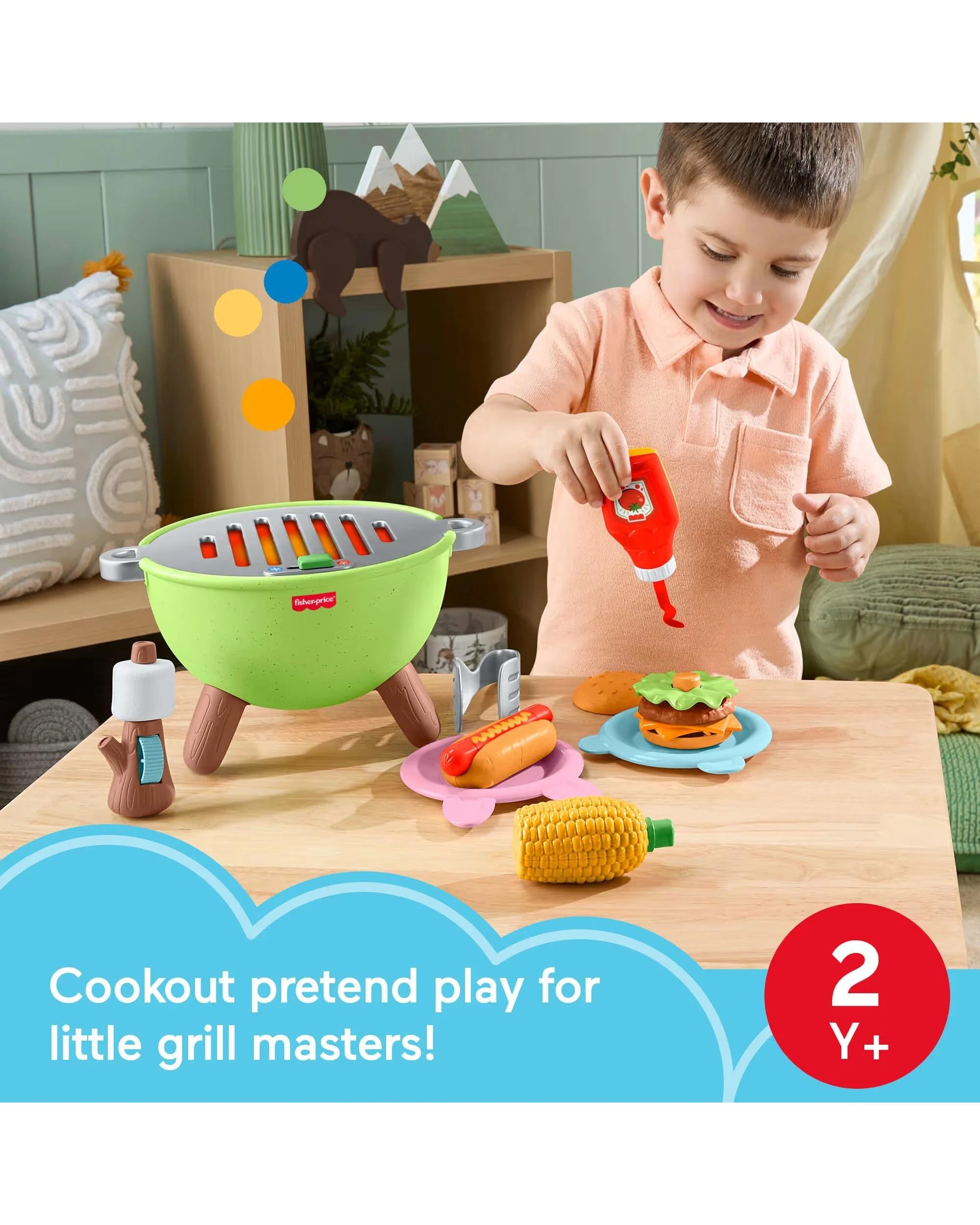 6 Fisher-Price Friendship Forest Activity Grill Playset, 6 of 6