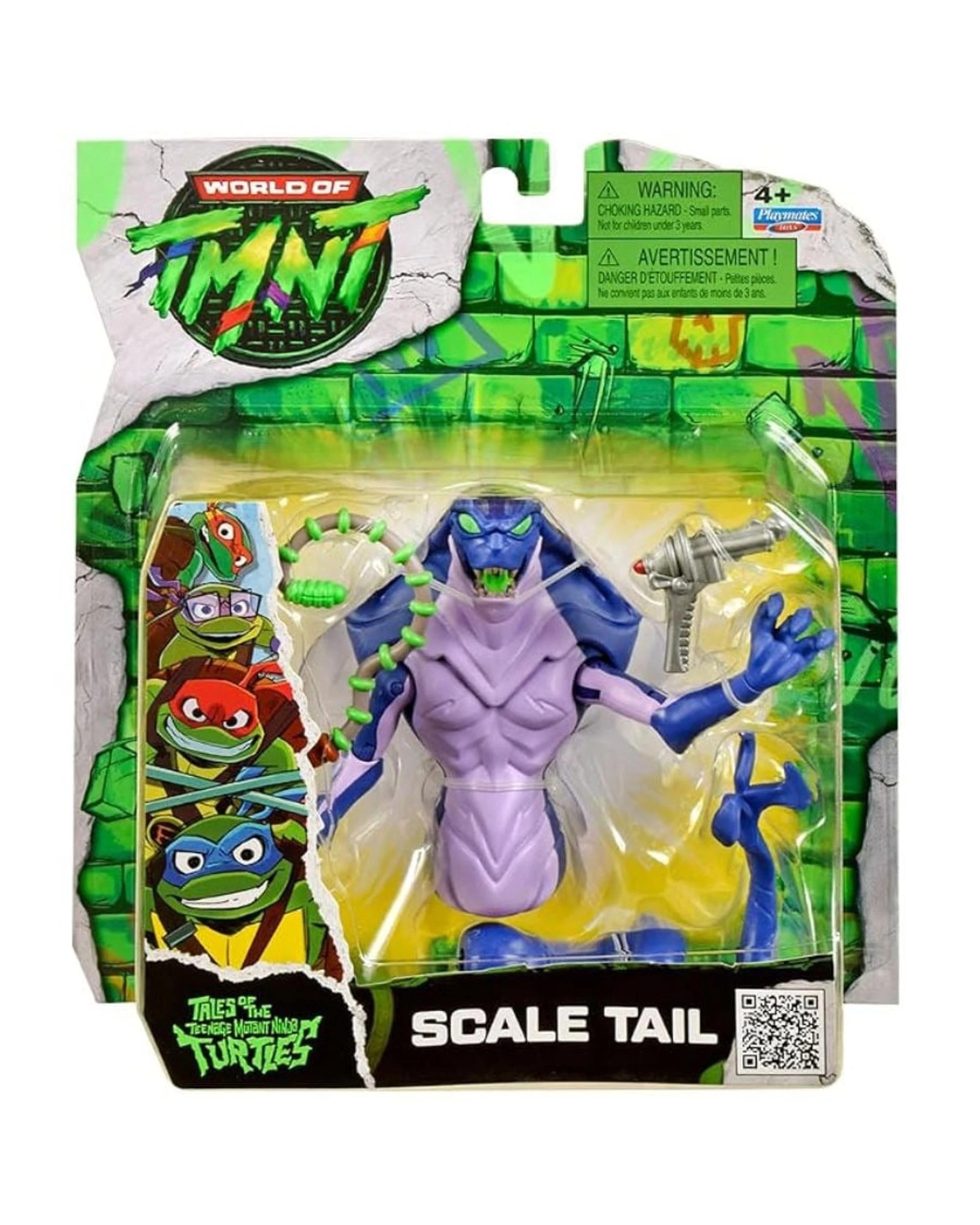 1 World of TMNT Tales of Teenage Mutant Ninja Turtles Mutanimals Scale Tail Figure, 1 of 4