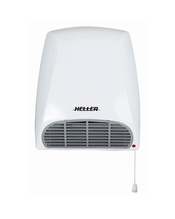 Heller 2000W Bathroom Heater - Wall Mounted Heater - Overheat Protection - White