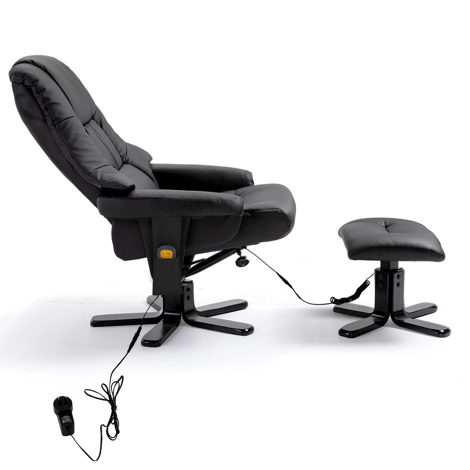 6 LUXDREAM Full Body Massage Recliner Chair 8-Point Heated Office Chair - Black - Black, 6 of 8