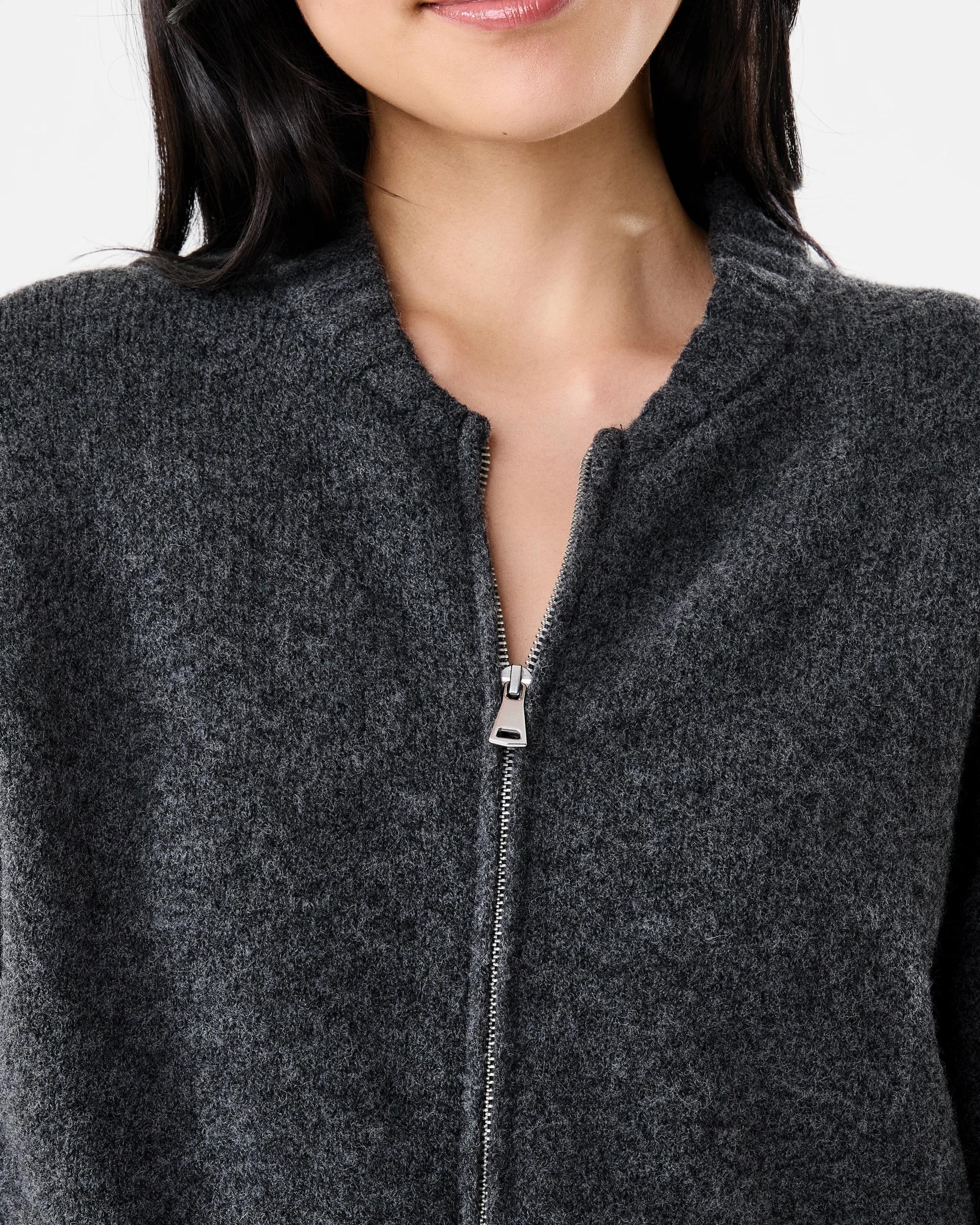 5 Knit Bomber Gry Chmrle, 5 of 6