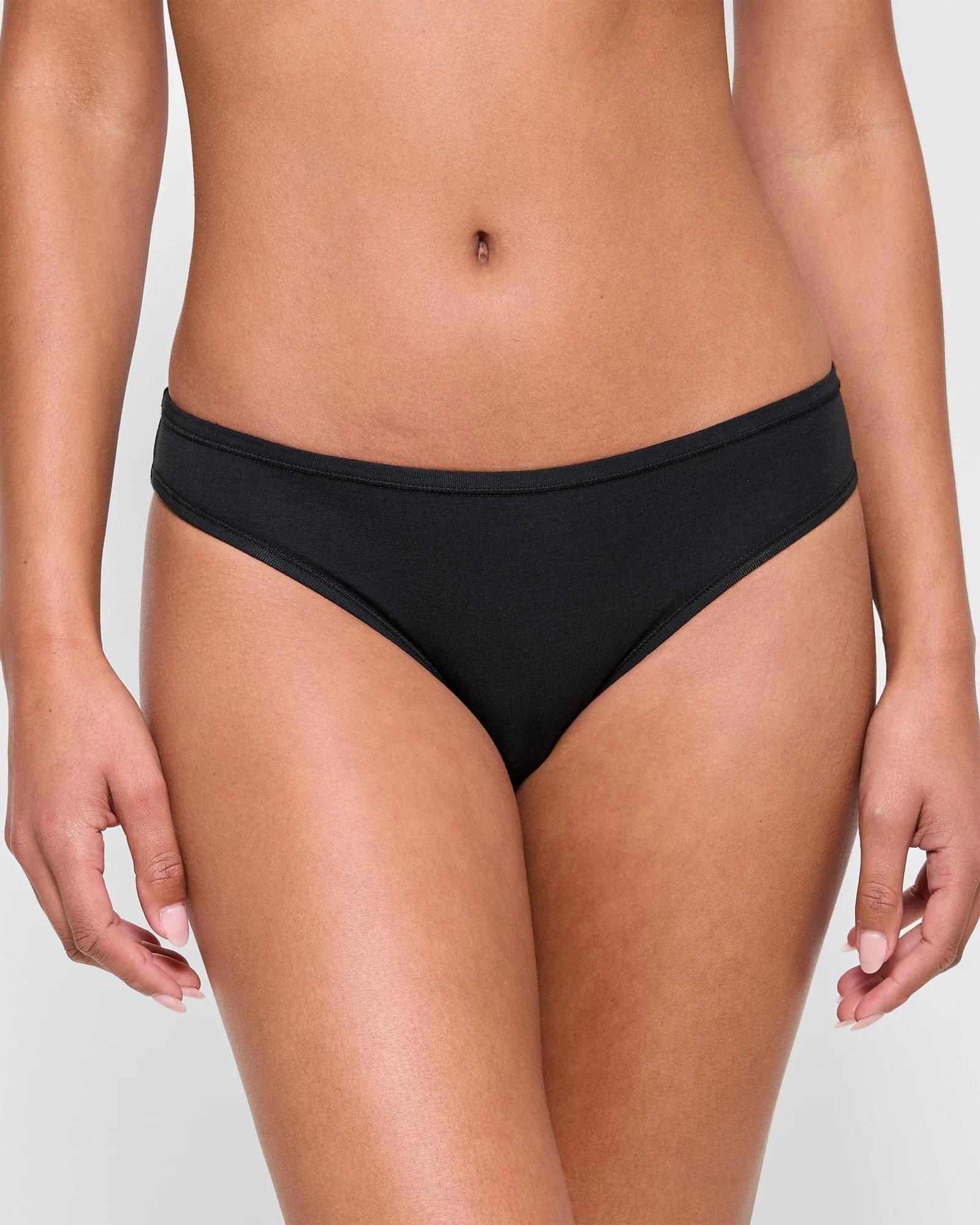 2 Target Woman Womens Super Soft Bikini Briefs 2 Pack BLACK, 2 of 4