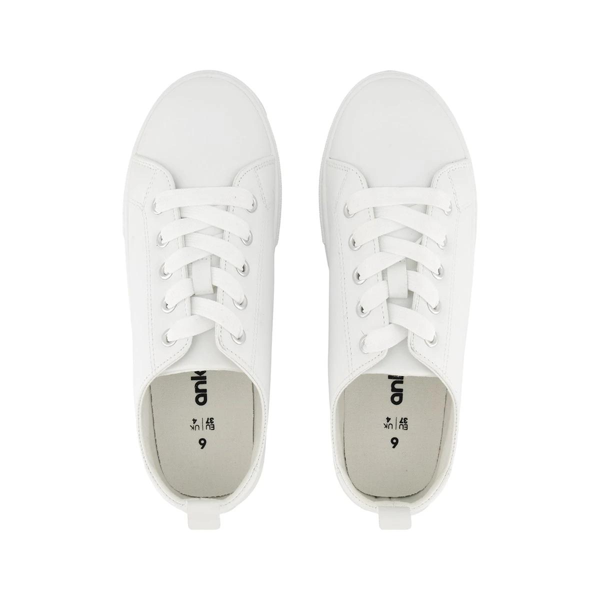2 Platform Lace Up Sneakers White, 2 of 5