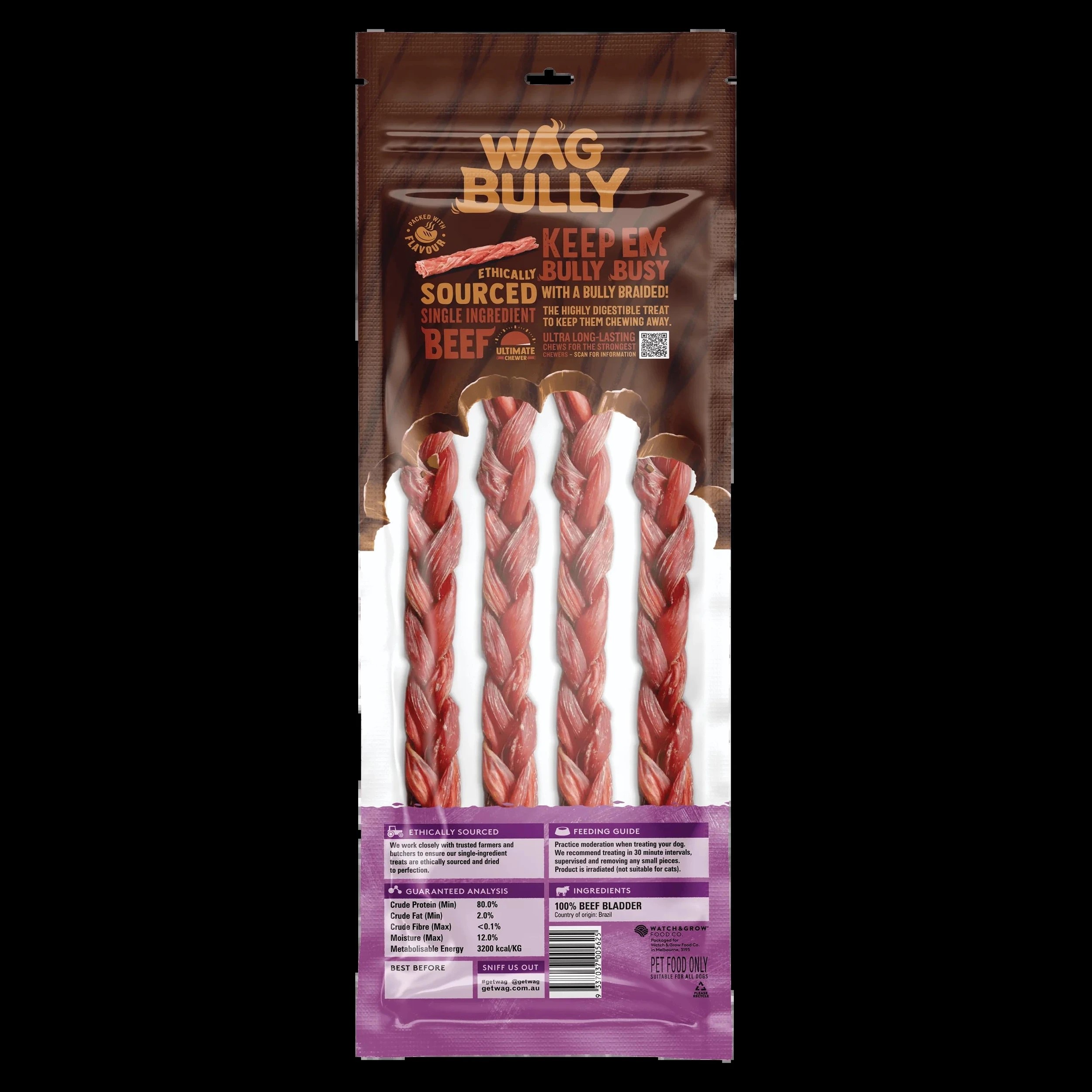 2 Wag Braided Bully Stick Regular, 2 of 2