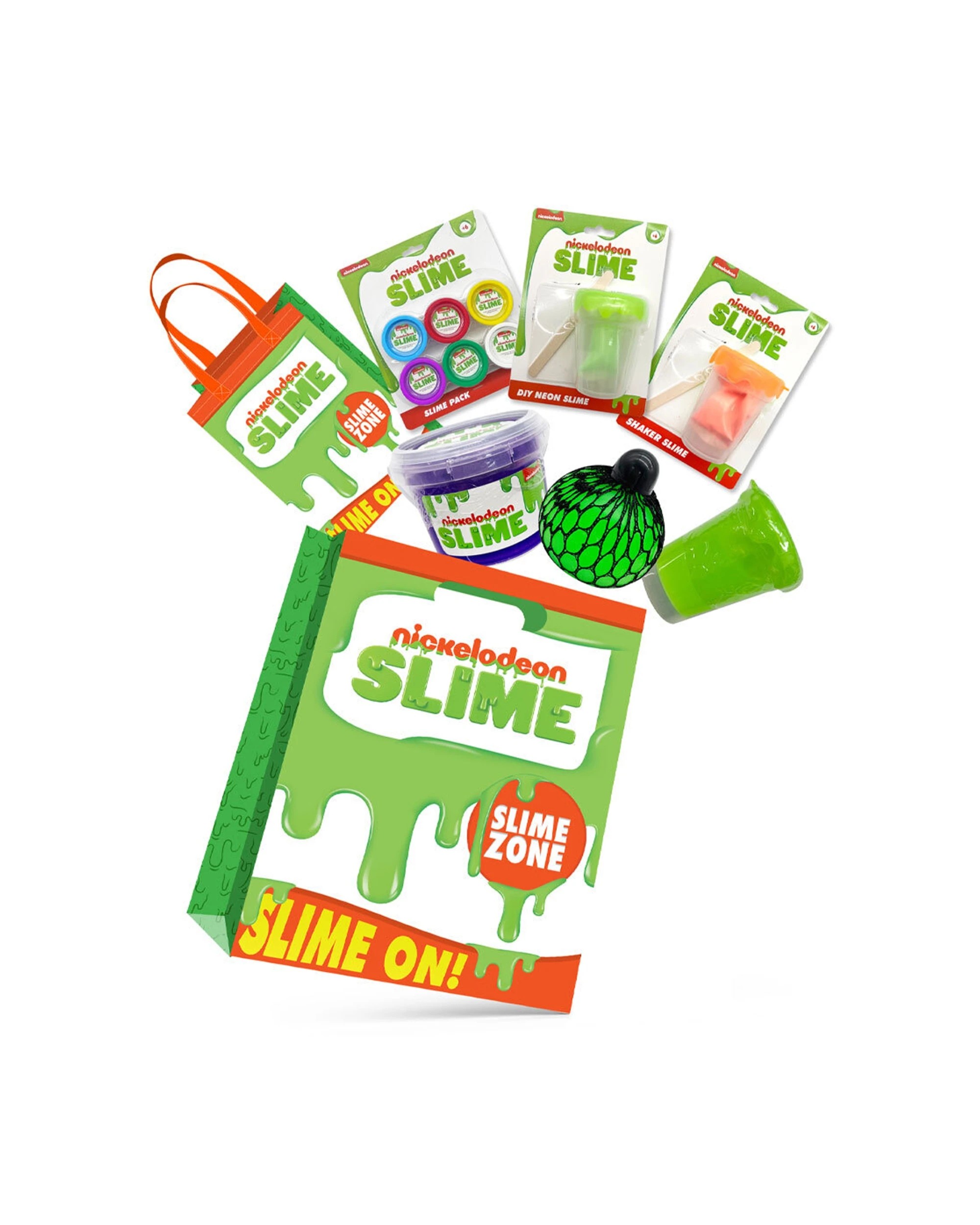1 Nickelodeon Slime Party Toy Showbag With Variety Slime Set And Tote Bag - Assorted, 1 of 3
