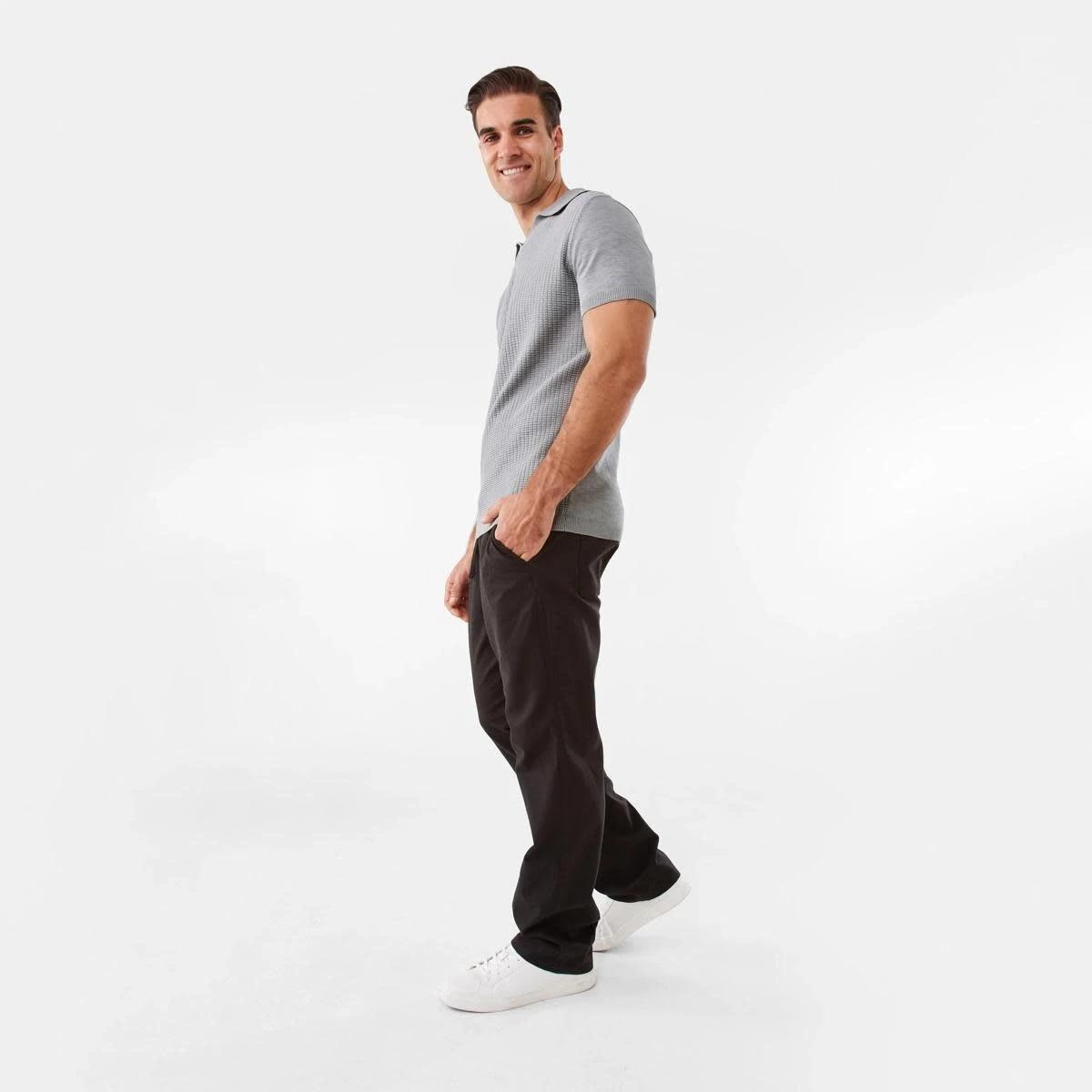 3 Cotton Linen Chino Pants OYSTER BLACK, 3 of 8