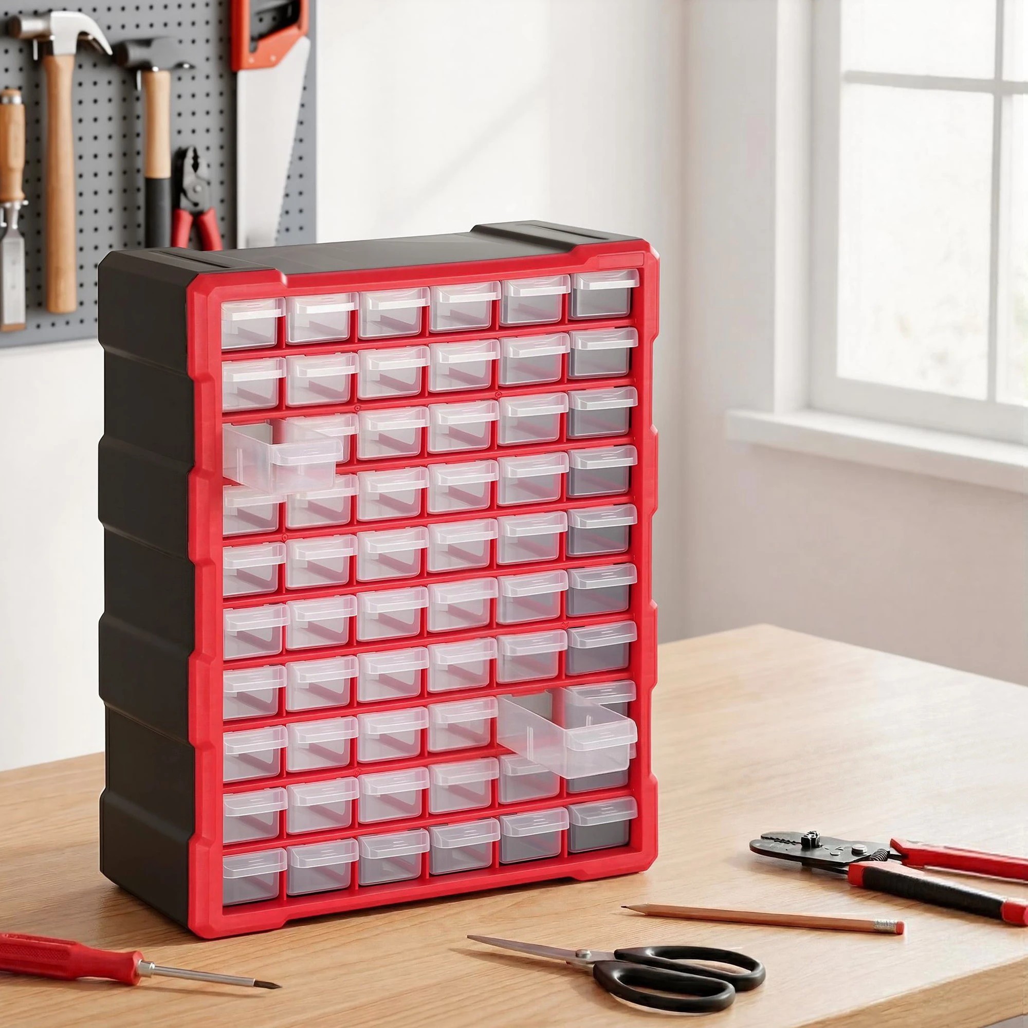 5 Giantz 60-Drawer Tool Storage Cabinet, Anti-Drop Hardware Organizer Storage Box - Multi, 5 of 9