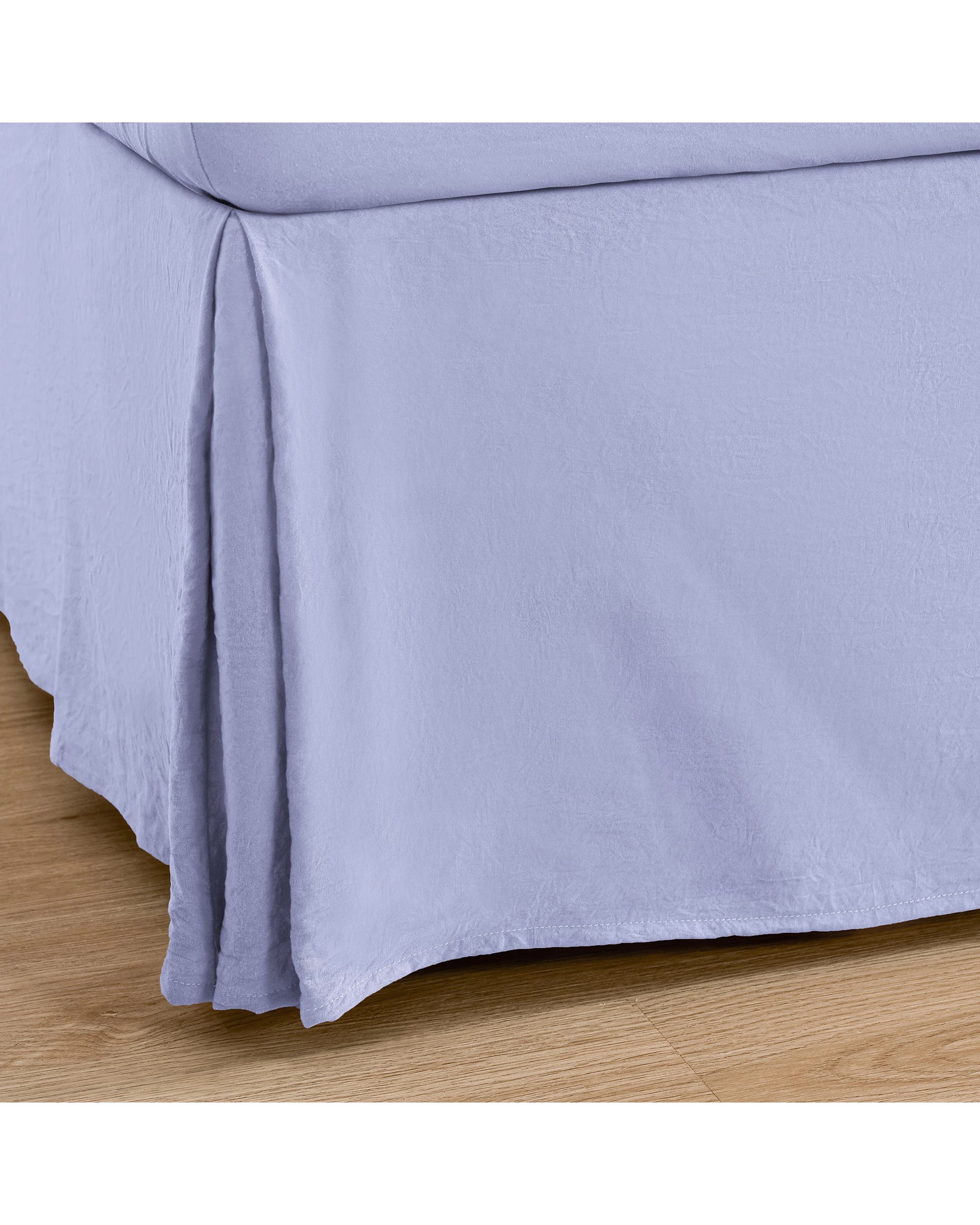 5 Dreamaker Superfine Washed Microfibre Pleated Valance - Queen Bed - Lilac, 5 of 9