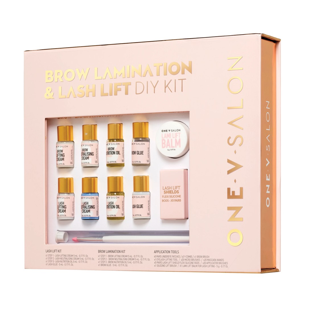 1 One V Salon Brow Lamination and Lash Lift DIY Kit, 1 of 4