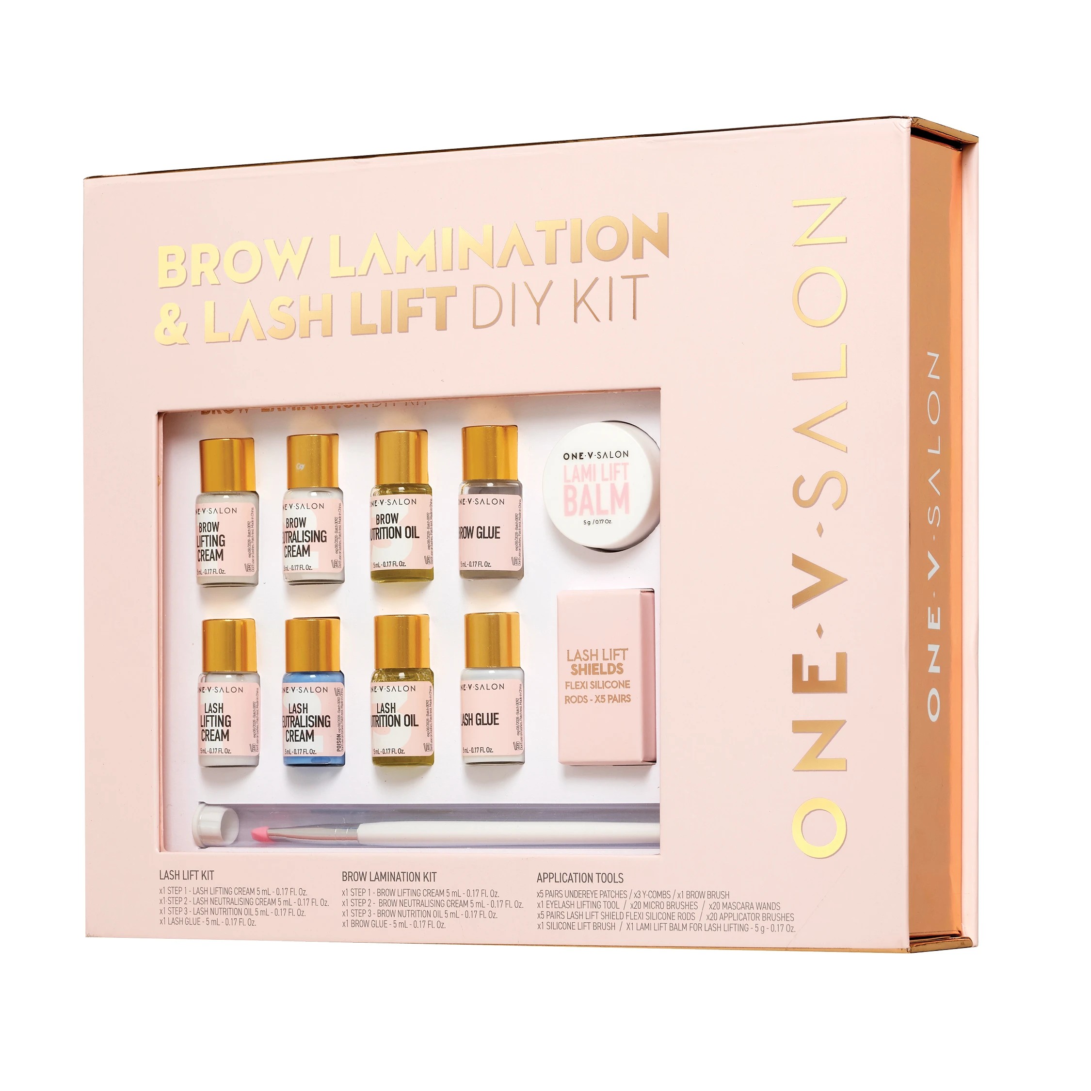 1 One V Salon Brow Lamination and Lash Lift DIY Kit, 1 of 4