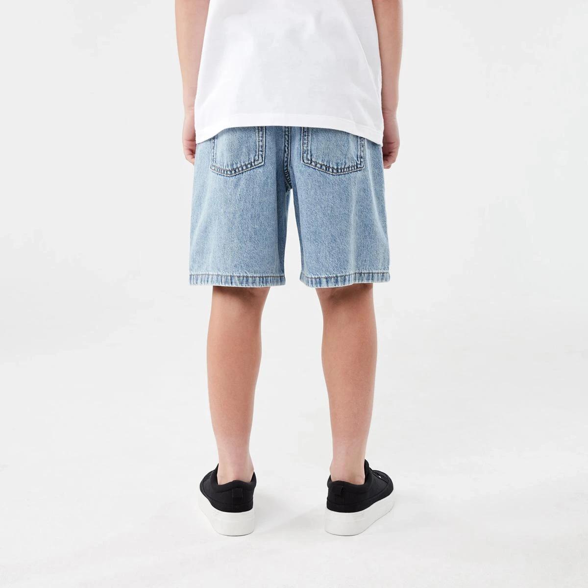 2 Longline Denim Shorts LIGHT WASH DENIM, 2 of 6