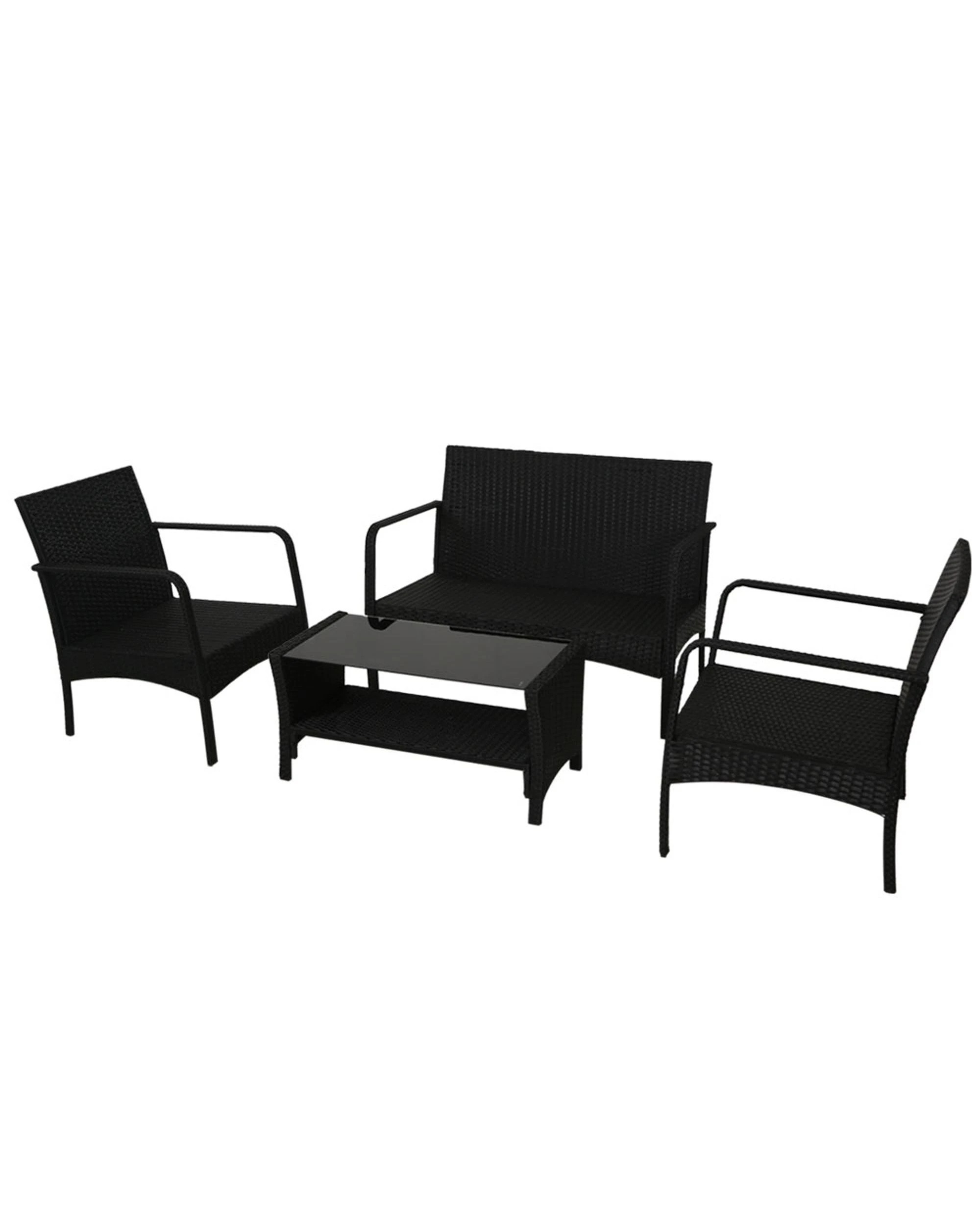 2 Gardeon Outdoor Sofa Set Lounge Setting
 - Black, 2 of 3
