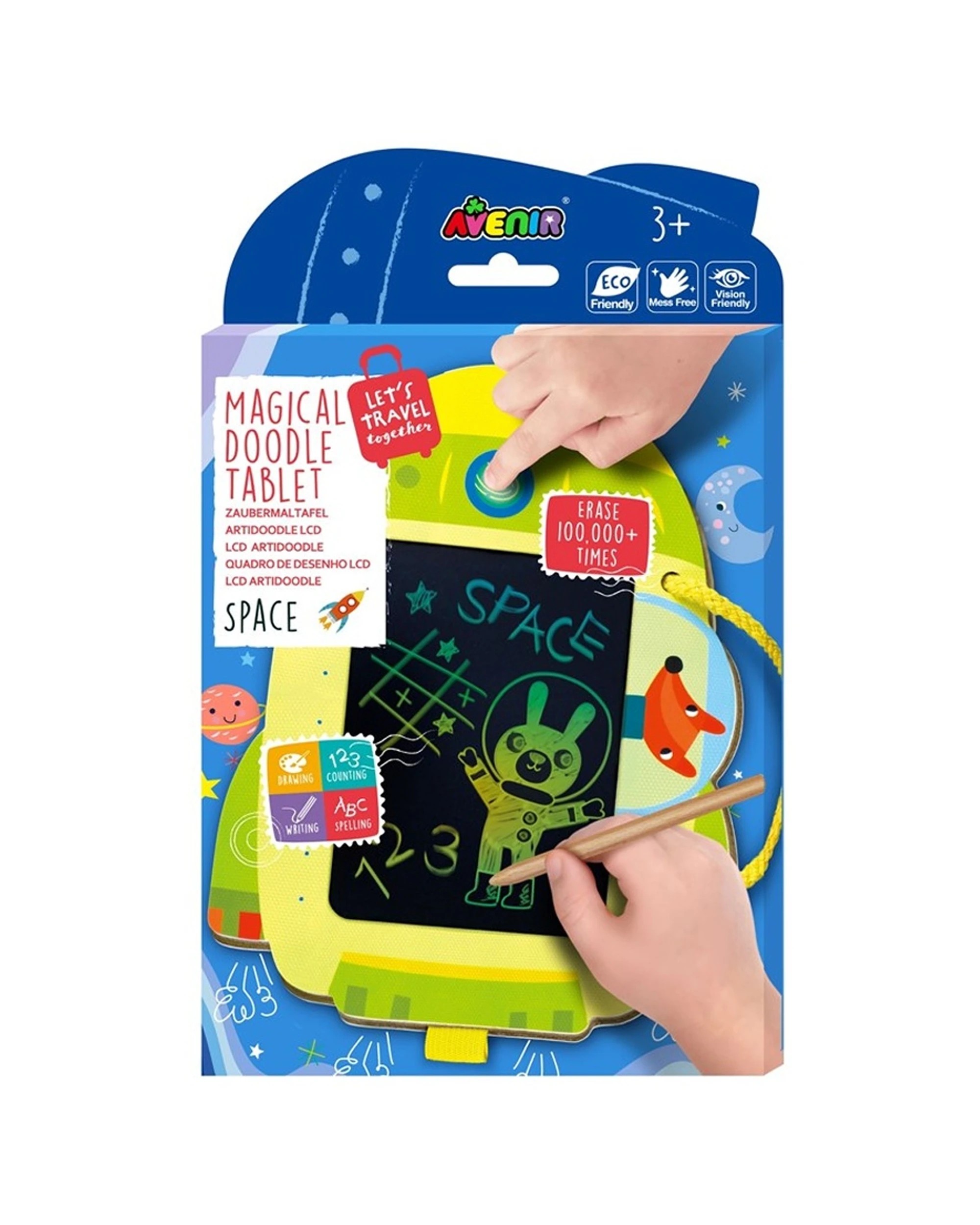 1 Avenir Lcd Artidoodle Board Spaceship Drawing Tablet Kids Messless Doodling, 1 of 3