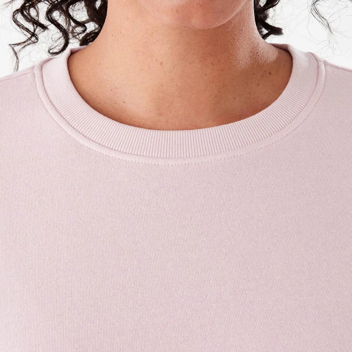 5 Active Womens Basic Crew Sweatshirt QUARTZ PINK, 5 of 5