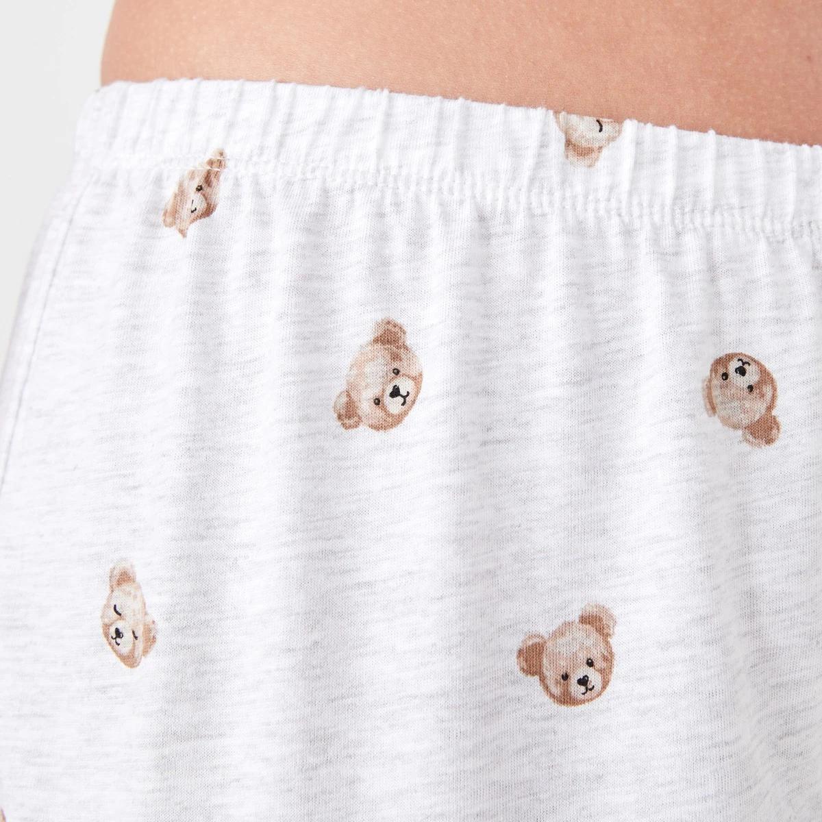 4 Print Knit Pants TEDDY BEAR WHITE MARLE, 4 of 4