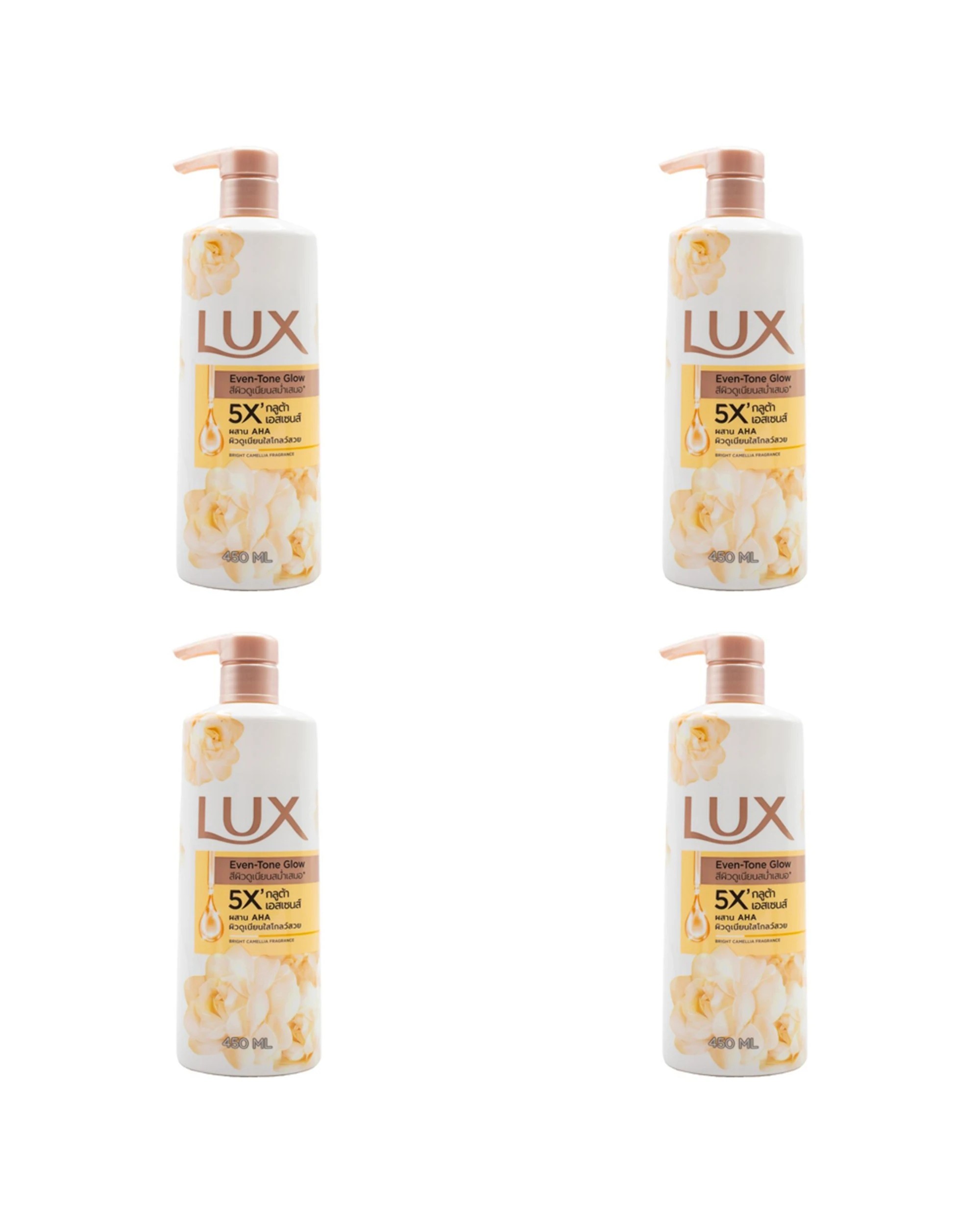 1 Lux Even-Tone Glow 4PK Body Wash 450ml Bright Camellia Triple-Action Formula - Multi, 1 of 3